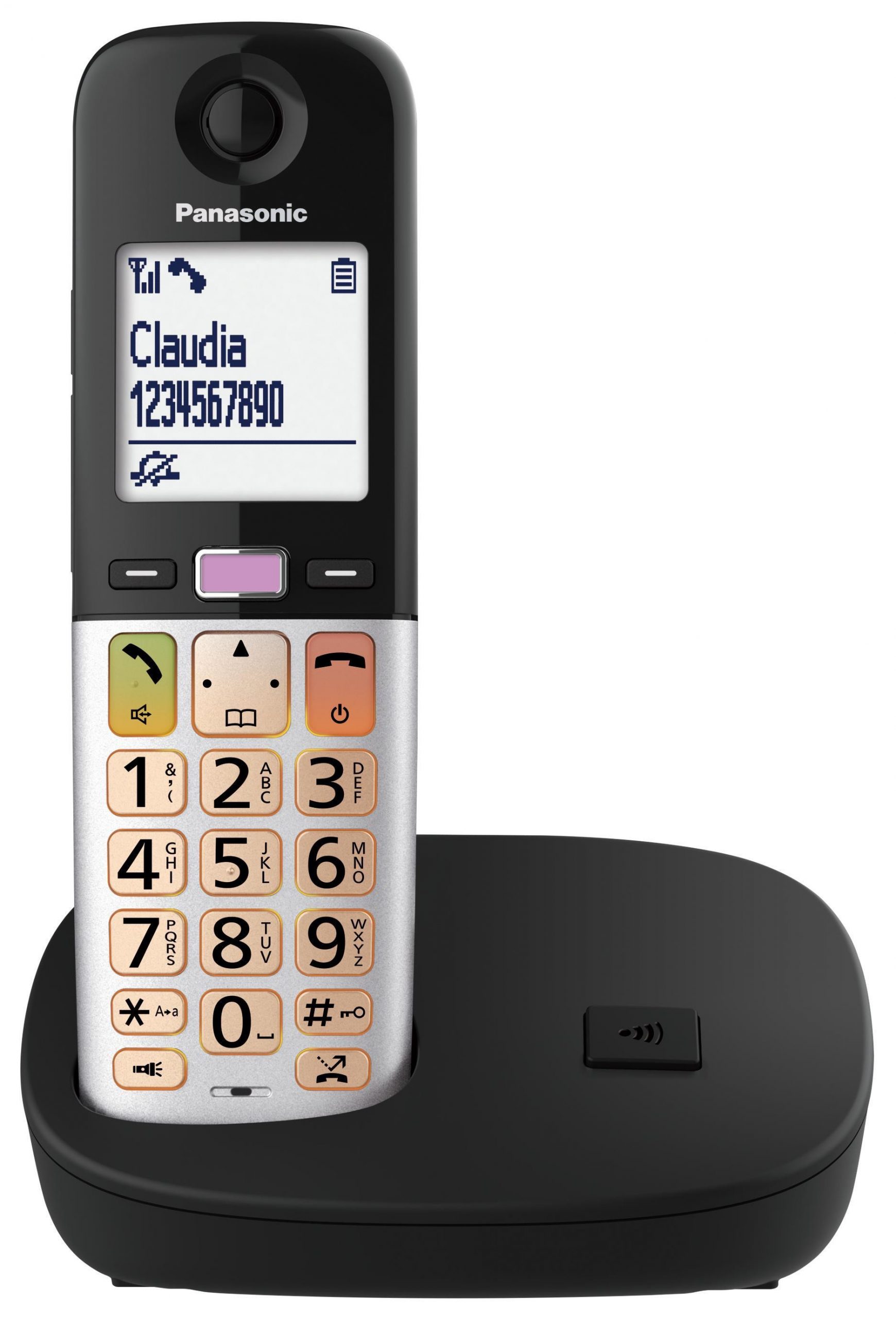 Panasonic KXTGU410EXB Nero Telefono Cordless Senza Segreteria - immagine 4