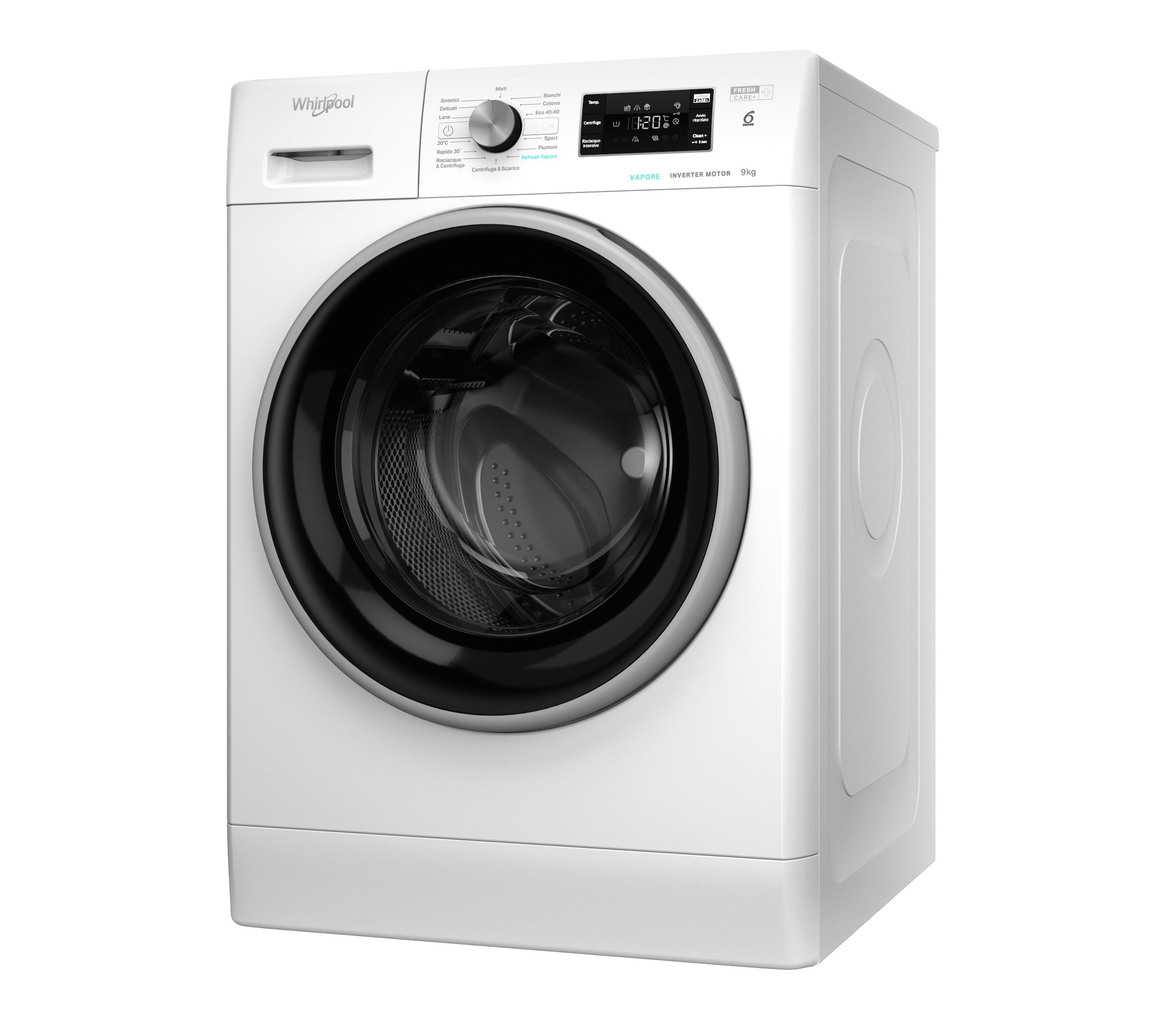 Whirlpool FFBR9629BSVIT Lavatrice Carica Frontale 9 Kg 1200 Giri Inverter - immagine 6