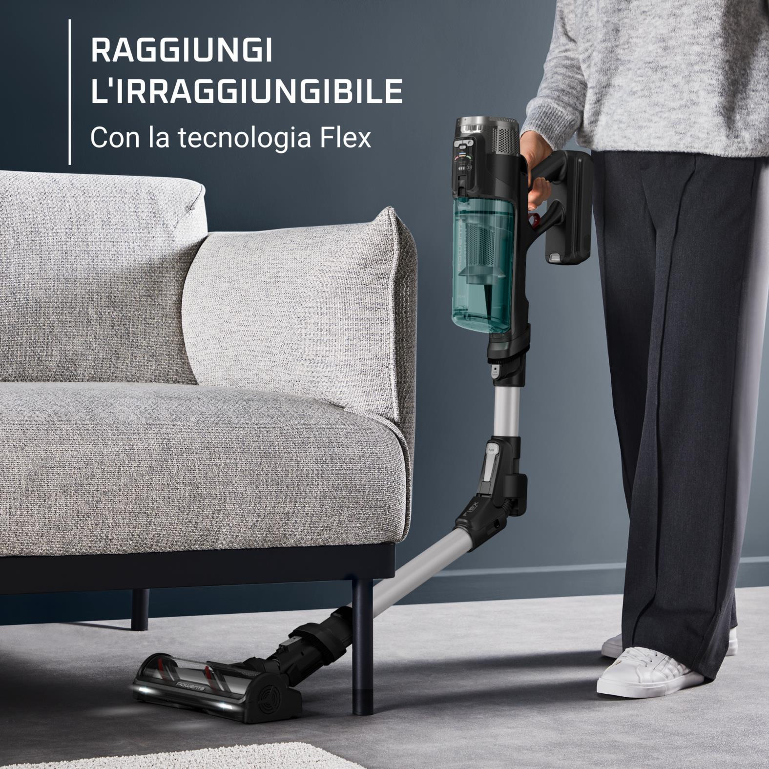 Rowenta X-Force Flex 13.60 Allergy Scopa Elettrica Ricaricabile Senza Sacco - immagine 6
