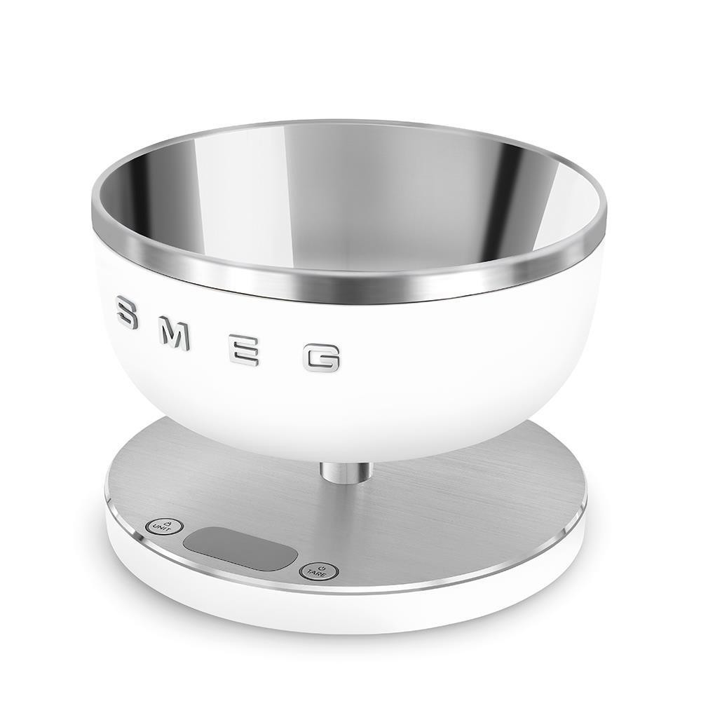 Smeg KSC01WHMWW Bianco Opaco Bilancia da Cucina Digitale con Ciotola Portata 5KG - immagine 2