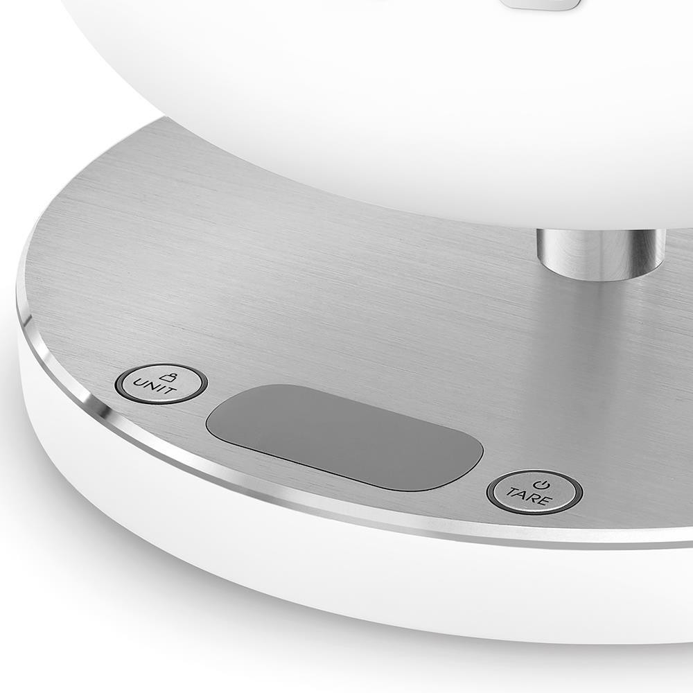 Smeg KSC01WHMWW Bianco Opaco Bilancia da Cucina Digitale con Ciotola Portata 5KG - immagine 5
