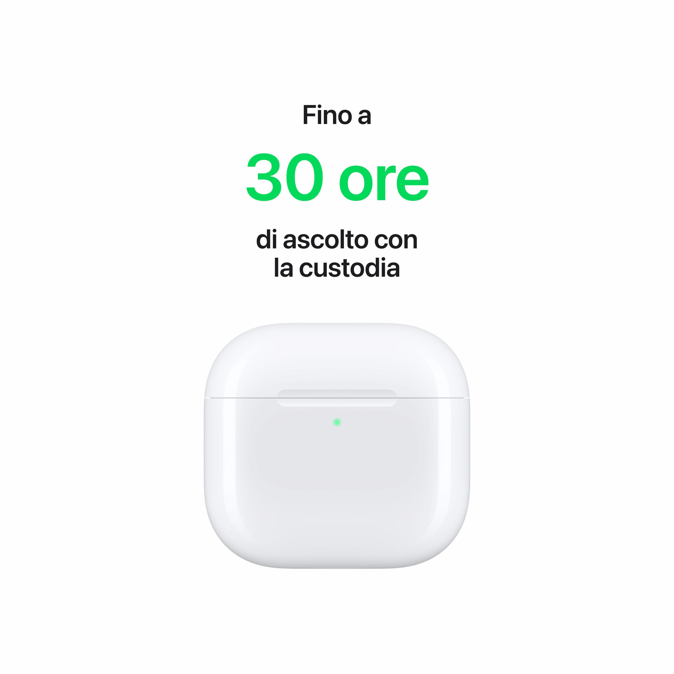Apple MXP63ZMA AirPods 4 con Auricolari Bluetooth con Custodia di Ricarica - immagine 6