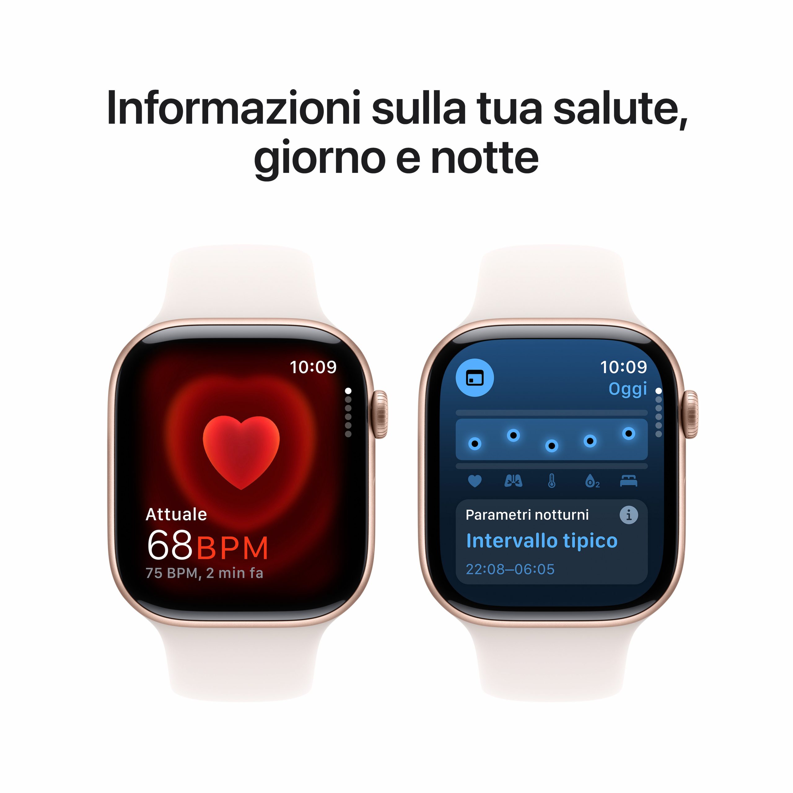 Apple MWWU3QLA Apple Watch 10 Alluminio Rose Gold Smartwatch 46MM GPS Sportband - immagine 5