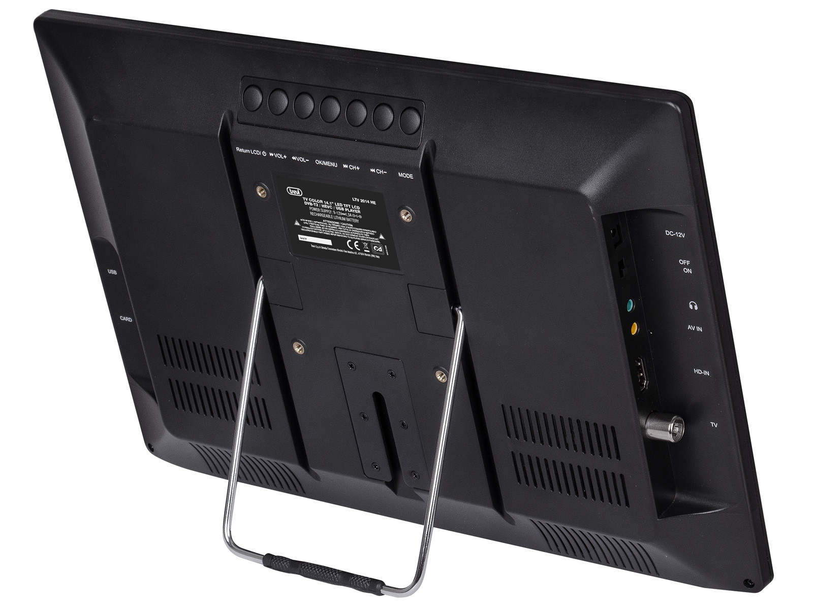 Trevi LTV 2014 HE TV LED Portatile 14.1 Pollici HD Doppia Alimentazione 240V-12V - immagine 6