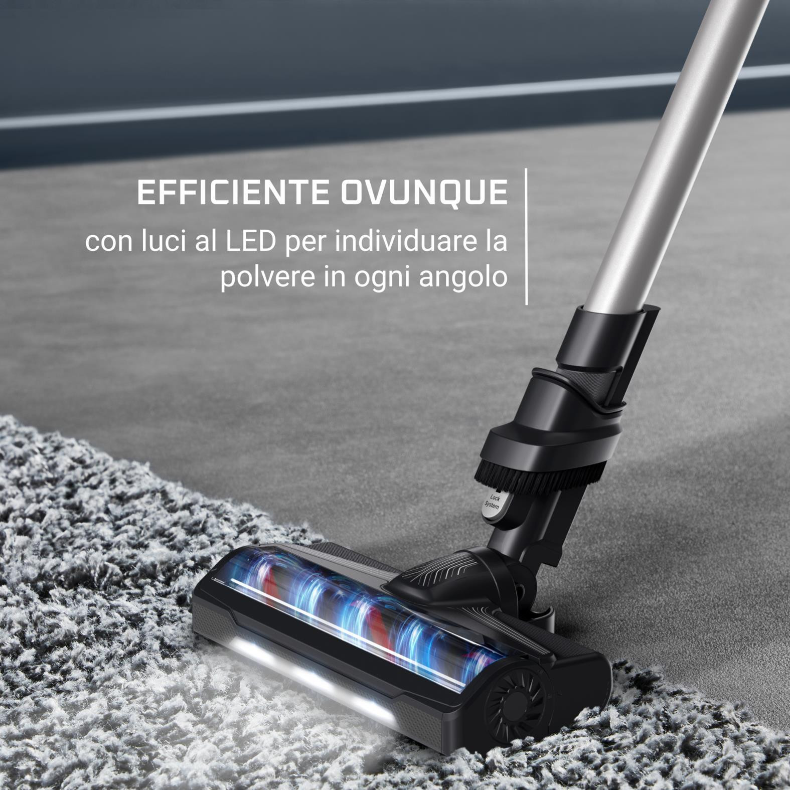 Rowenta X-Pert 7.60 Blu RH6A35 Scopa Ricaricabile Senza Sacco 2in1 0.44lt 18v - immagine 5