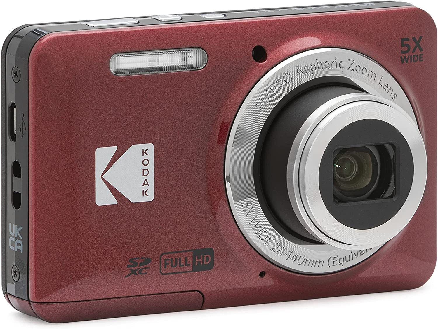Kodak Pixpro FZ55RD Rossa Fotocamera Digitale 16 MPX - immagine 2