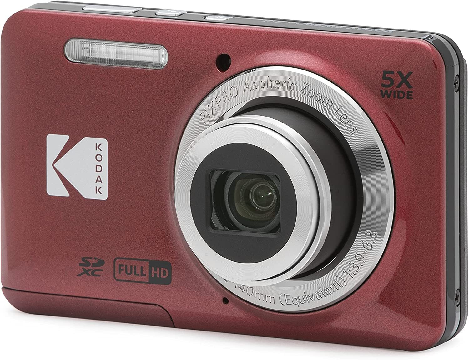 Kodak Pixpro FZ55RD Rossa Fotocamera Digitale 16 MPX - immagine 3