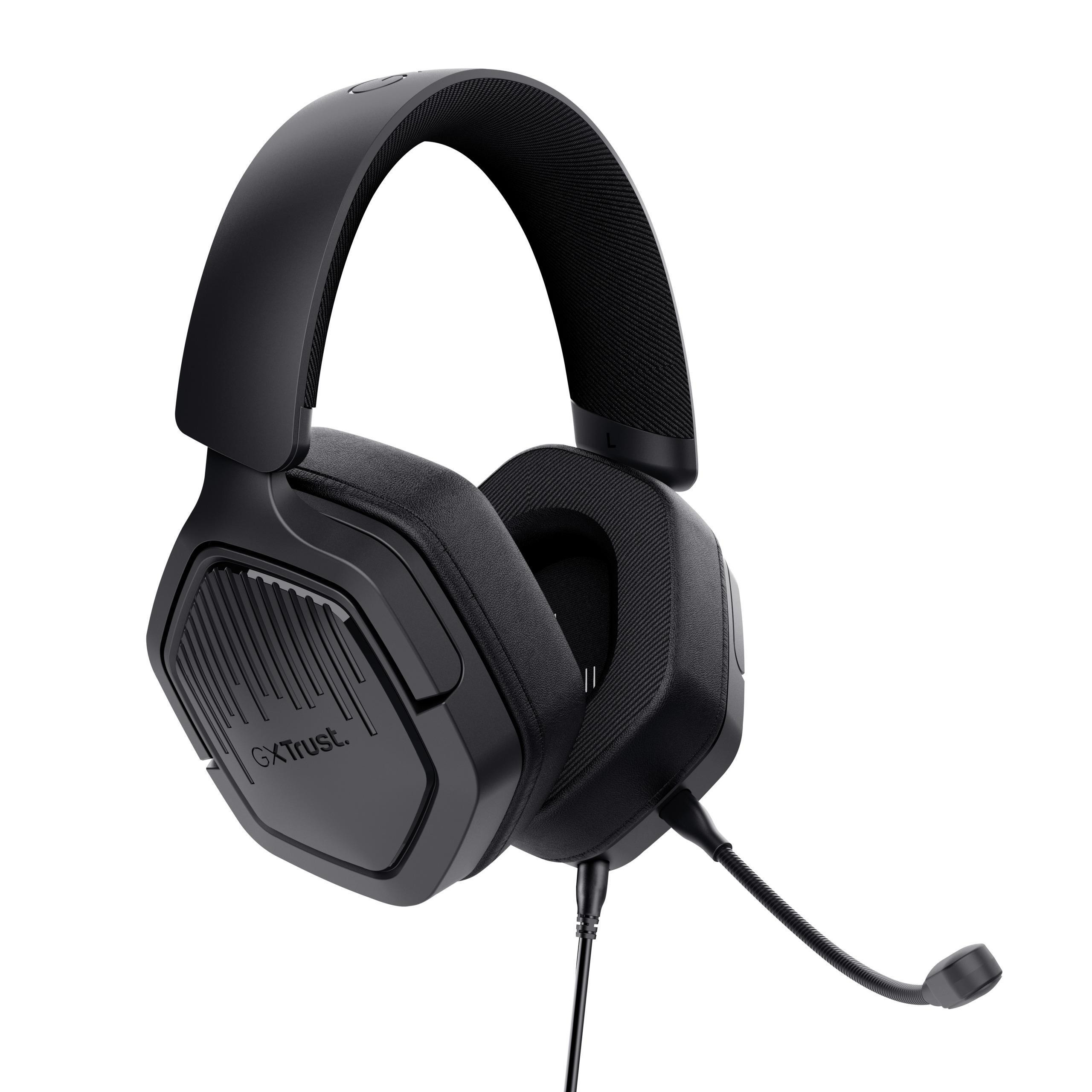 Trust GXT492 Carus Nera Cuffia Gaming con Microfono per PC e Console - immagine 2