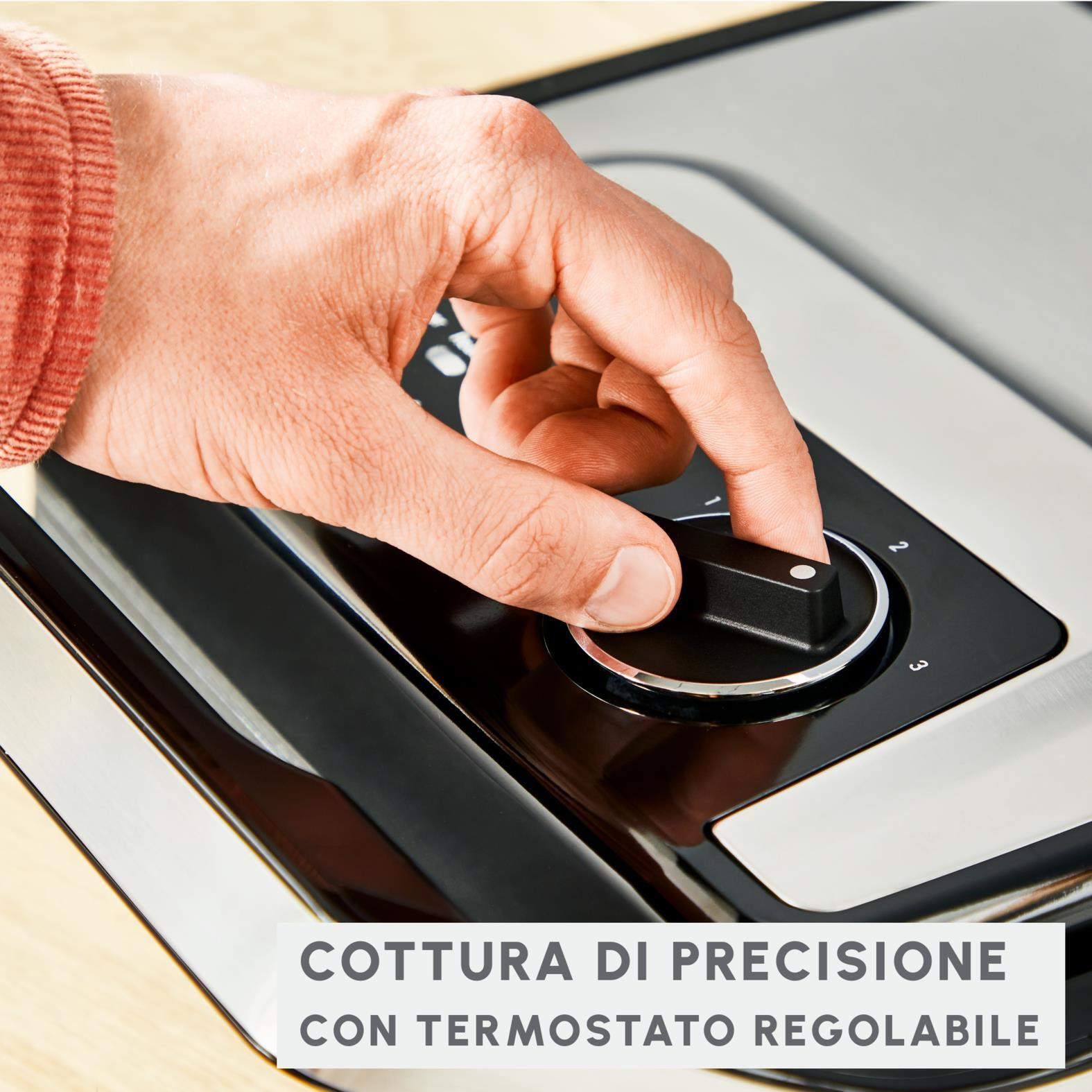 Moulinex Inicio Adjust Bistecchiera Elettrica 1830-2180W 2in1 - immagine 5