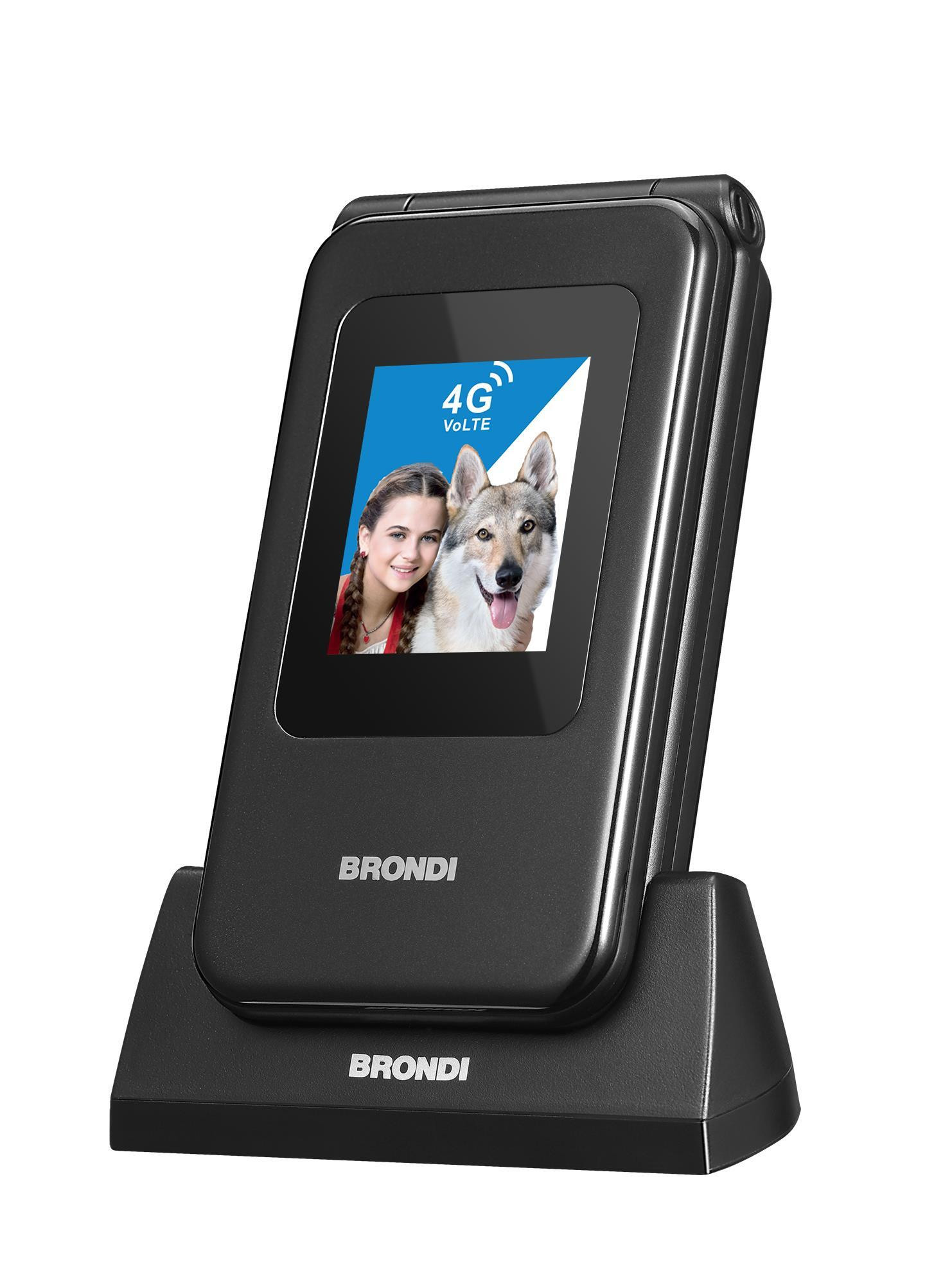 Brondi Amico Speciale 4G Black Metal Telefono Cellulare a Conchiglia Dual Sim - immagine 3