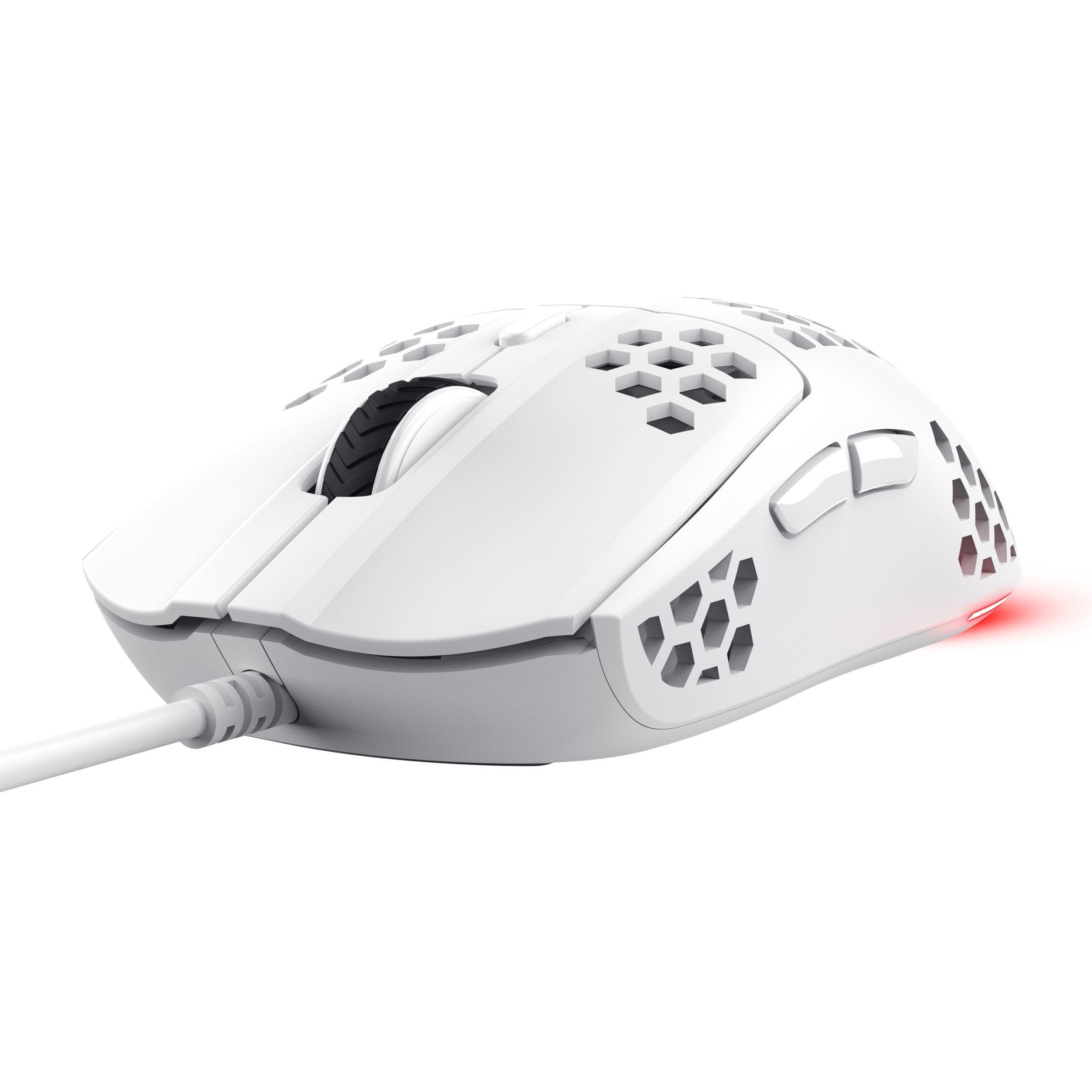 Trust GXT928 Helox White Mouse Gaming Wired con Illuminazione RGB - immagine 3