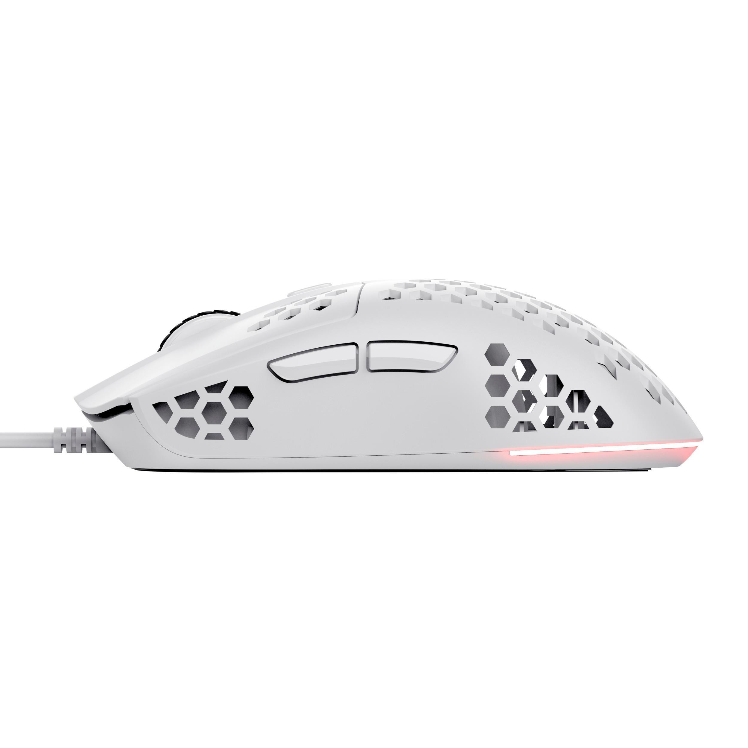 Trust GXT928 Helox White Mouse Gaming Wired con Illuminazione RGB - immagine 4