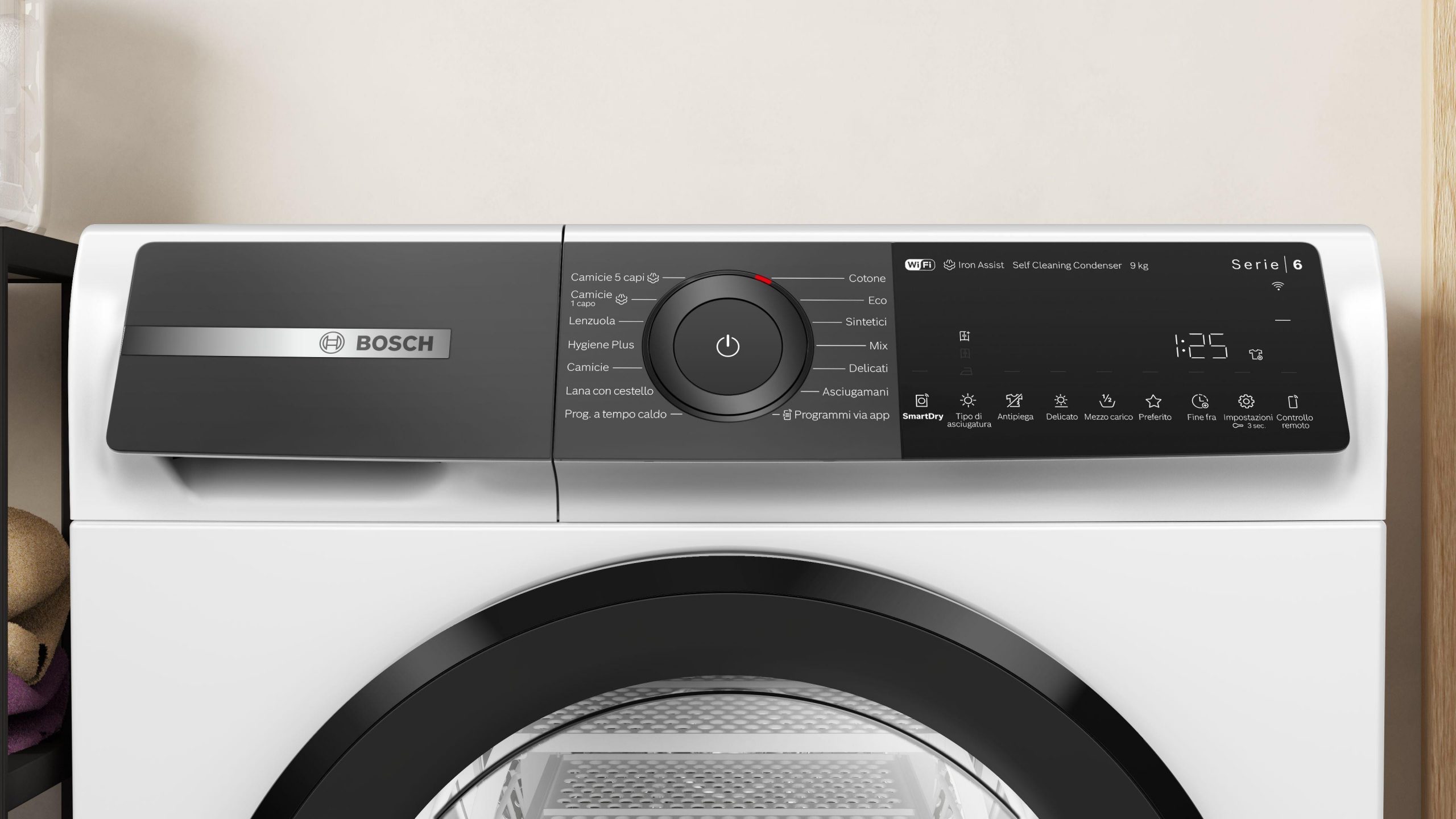 Bosch WQH245A0IT Asciugatrice Carica Frontale 9KG Pompa di Calore Wi-Fi - immagine 2
