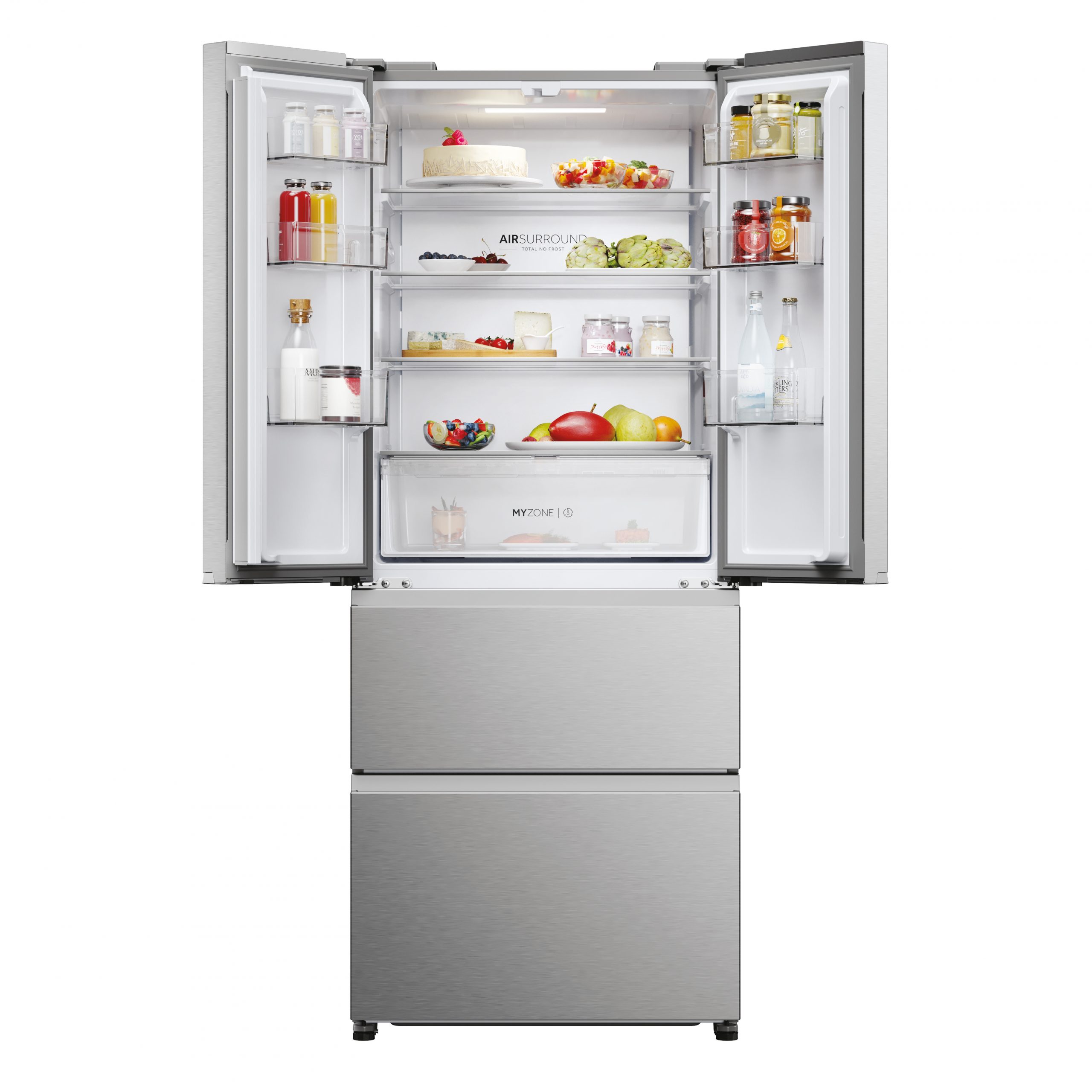 Haier HFR3718ENMM Inox Frigorifero 4 Porte 402 Litri Nofrost - immagine 2