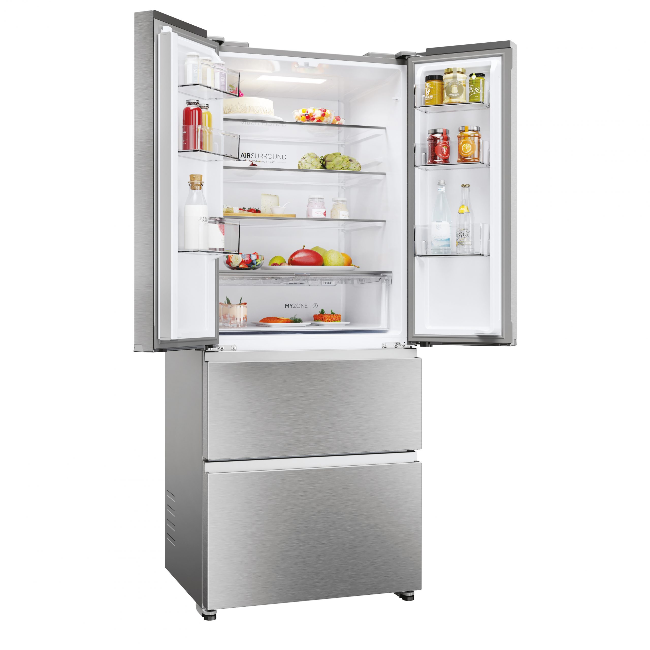 Haier HFR3718ENMM Inox Frigorifero 4 Porte 402 Litri Nofrost - immagine 3