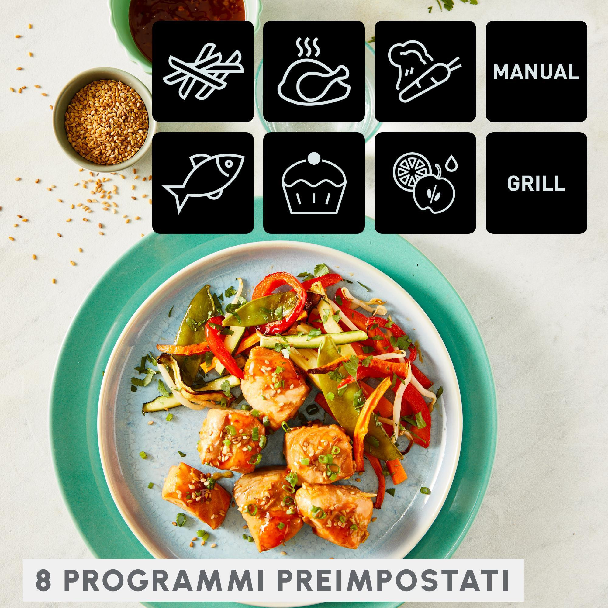 Moulinex Dual Easy Fry e Grill Friggitrice Ad Aria 2700W 2 Cestelli 8.3 Litri - immagine 4