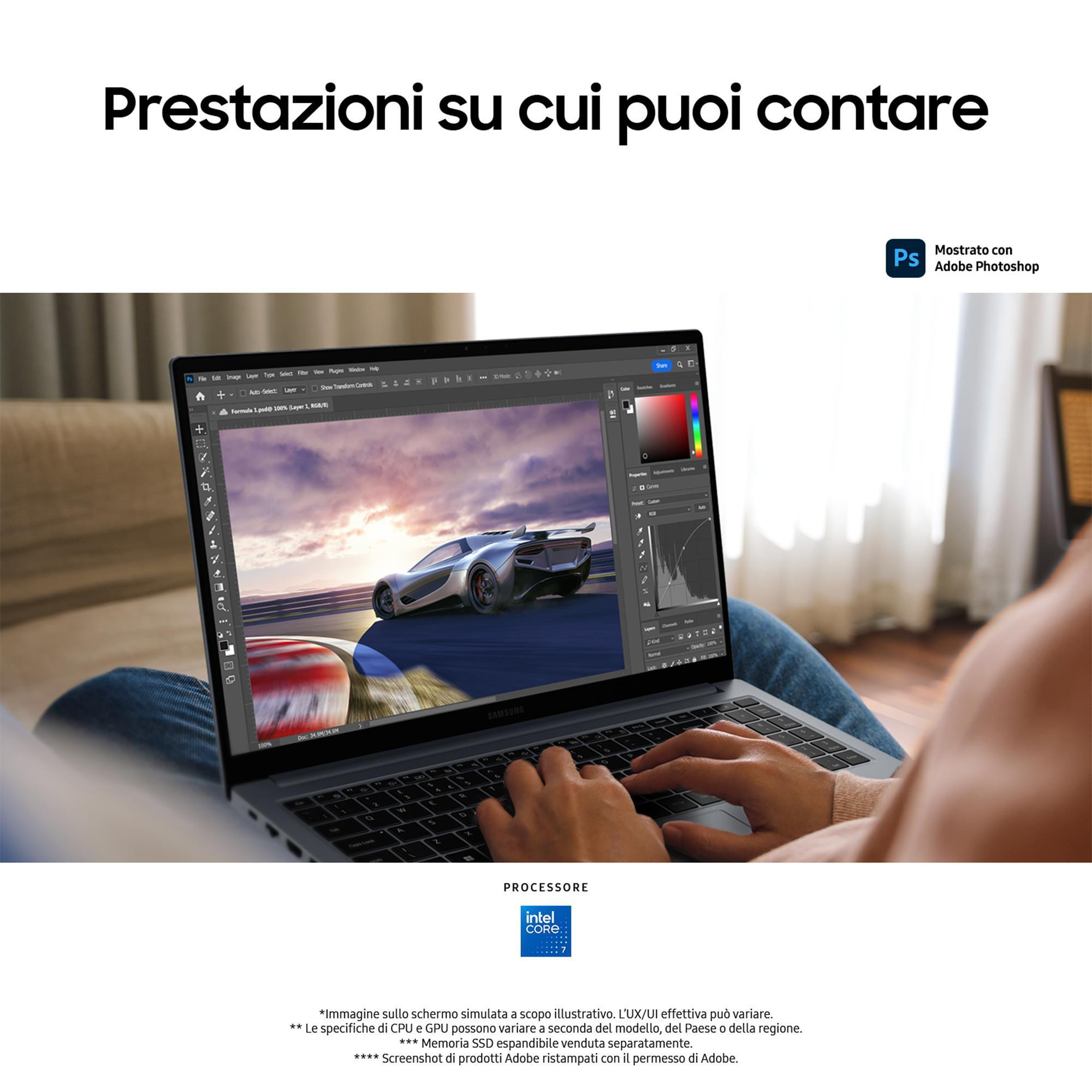 Samsung Galaxy Book4 Notebook 15.6 Pollici FHD Core7-150u 16GB SSD512GB - immagine 3