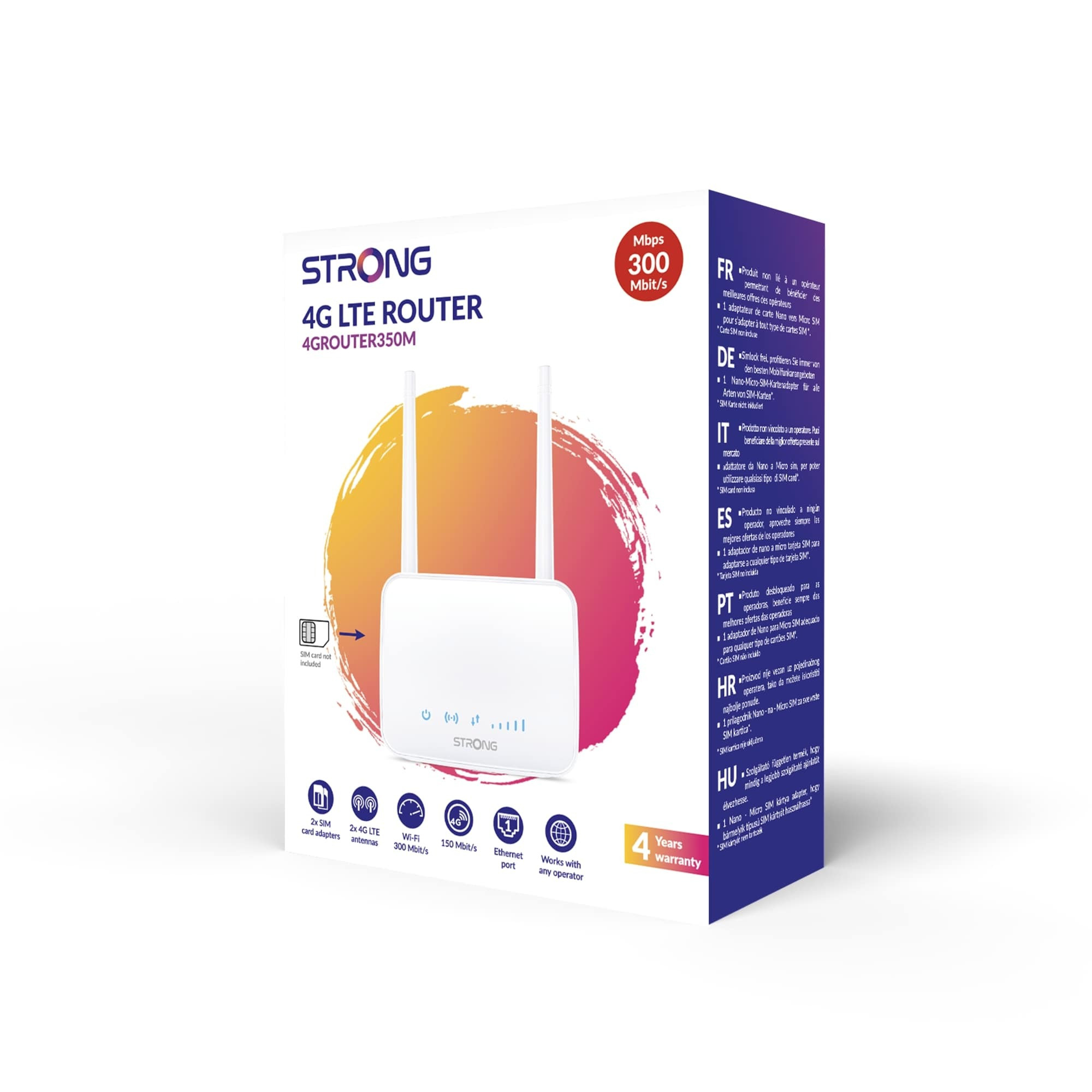 Strong 4GROUTER350M Router 4G LTE 300 Mbit-s - immagine 2