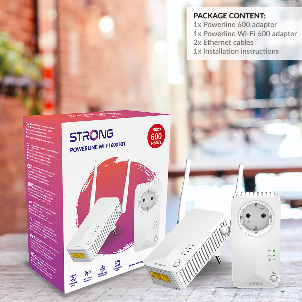 Strong Powerline 600 Duo Wi-Fi EU V2 Kit Powerline - immagine 5