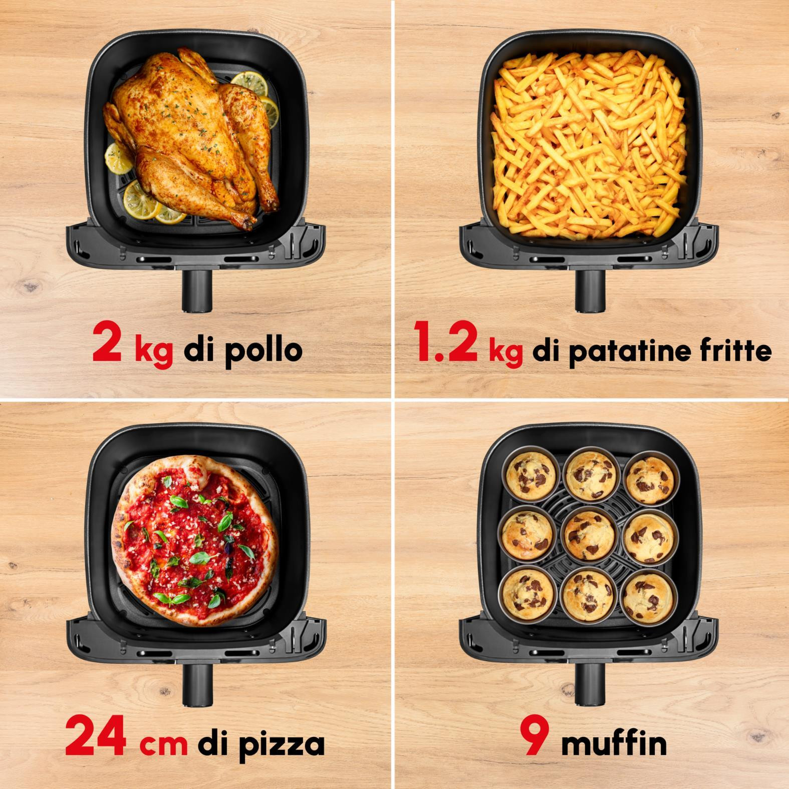 Moulinex EZ855H Easy Fry Mega Friggitrice Ad Aria 2020w 7.5 Litri - immagine 2