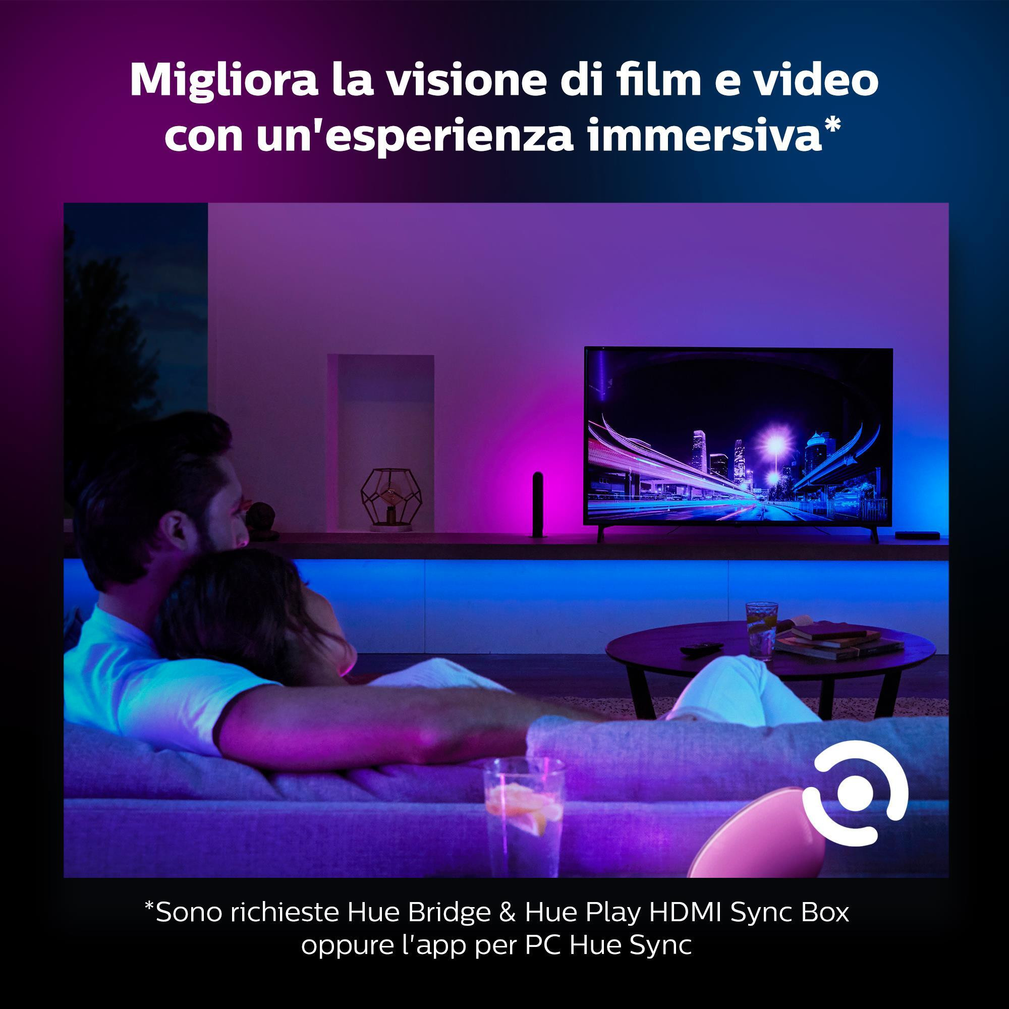 Philips Hue Play Barra Luminosa 6.6W White And Color Confezione doppia - immagine 2