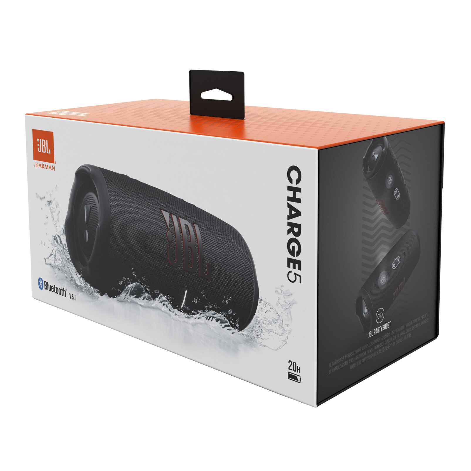 JBL Charge 5 Nero Mini Speaker Bluetooth Ricaricabile Waterproof - immagine 3
