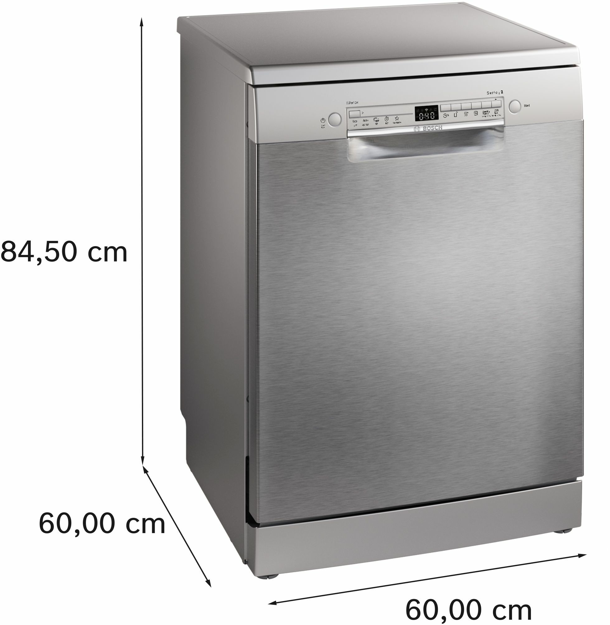 Bosch SMS2HTI02E Inox Lavastoviglie Libera Installazione 13 Coperti Wi-Fi - immagine 2