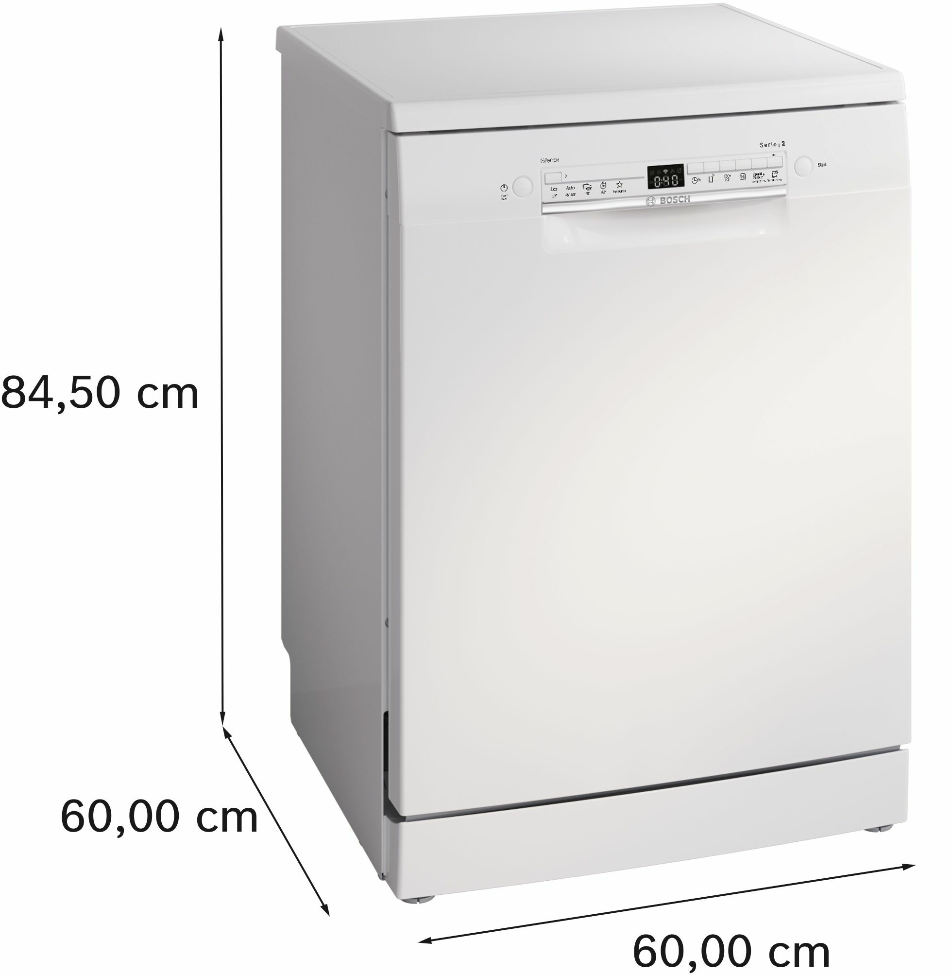 Bosch SMS2HTW02E Bianca Lavastoviglie Libera Installazione 13 Coperti Wi-Fi - immagine 2