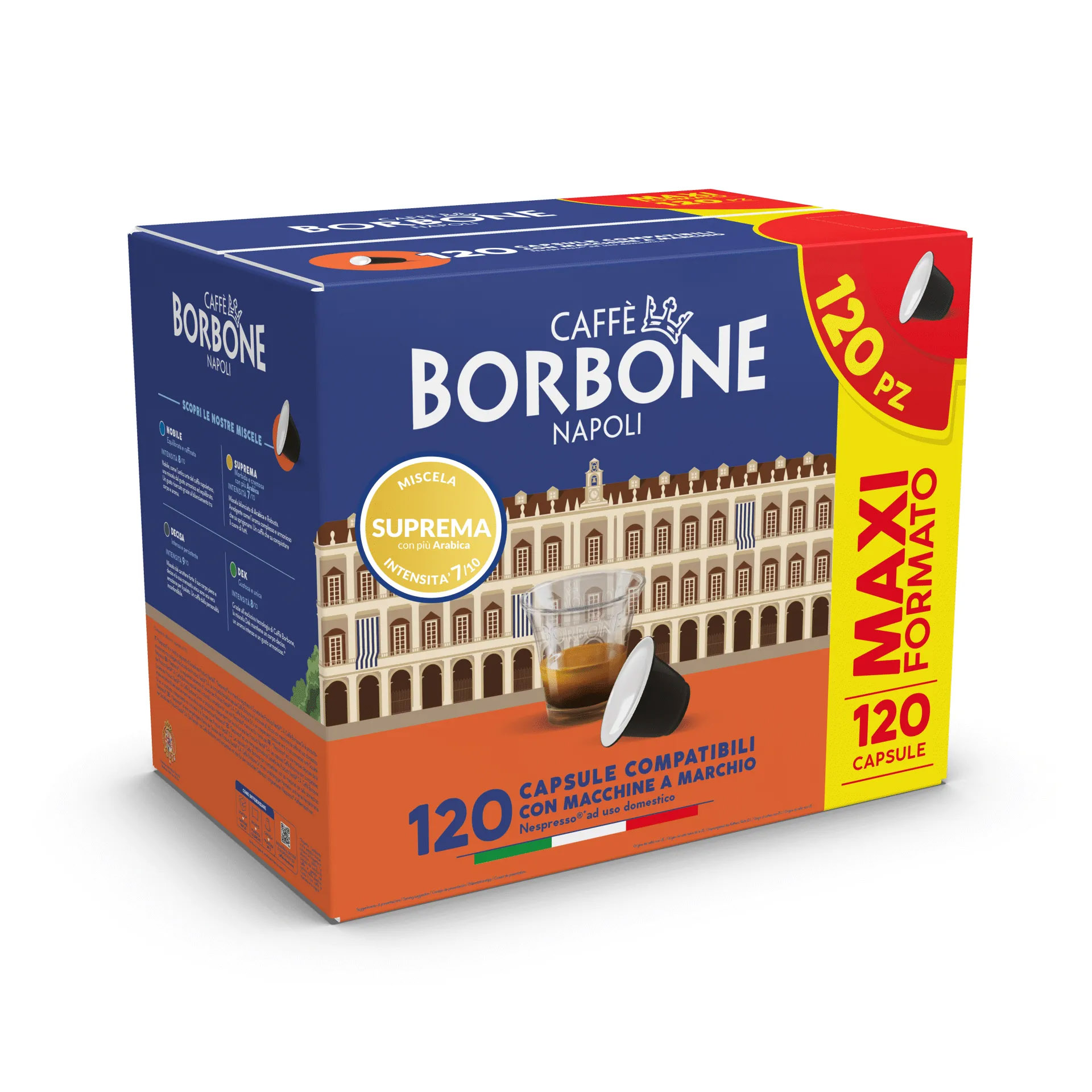 Caffe Borbone Confezione 120 Capsule Miscela Suprema Compatibile Nespresso - immagine 2