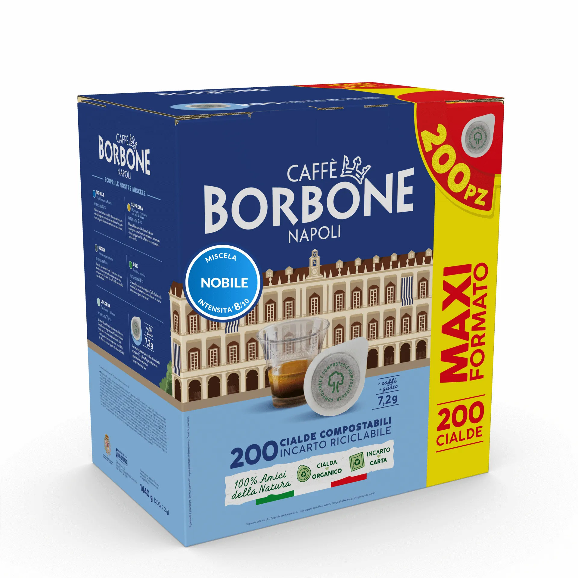 Caffe Borbone Confezione 200 Cialde 44 mm Miscela Nobile - immagine 2