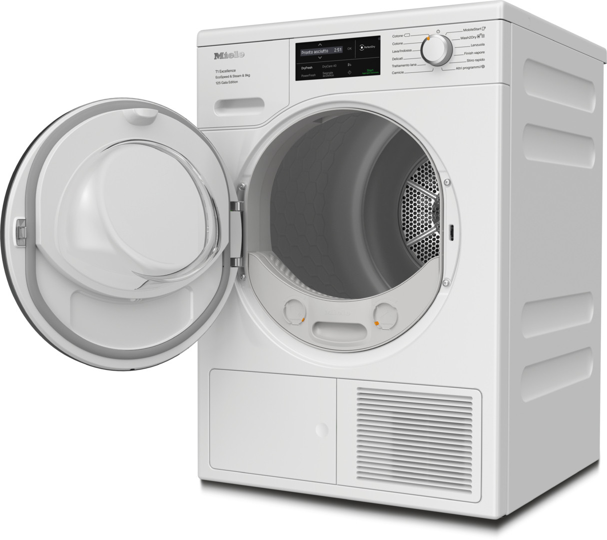 Miele TEL685WP125GALAEDITION Asciugatrice Carica Frontale 9KG Pompa Calore Wi-Fi - immagine 2