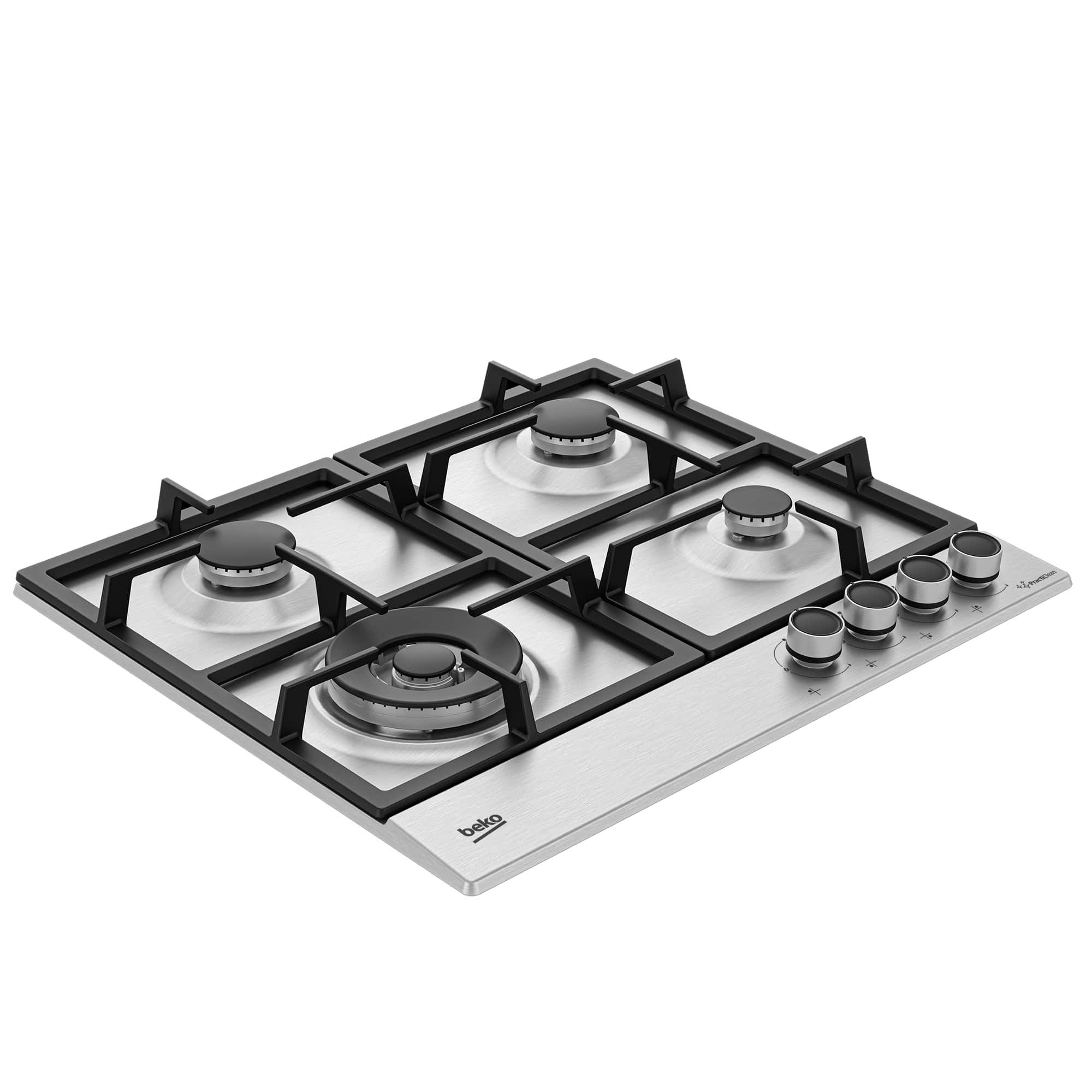 Beko HIAW64225SXE Piano Cottura a Gas 60CM 4 Fuochi con Griglie in Ghisa - immagine 2