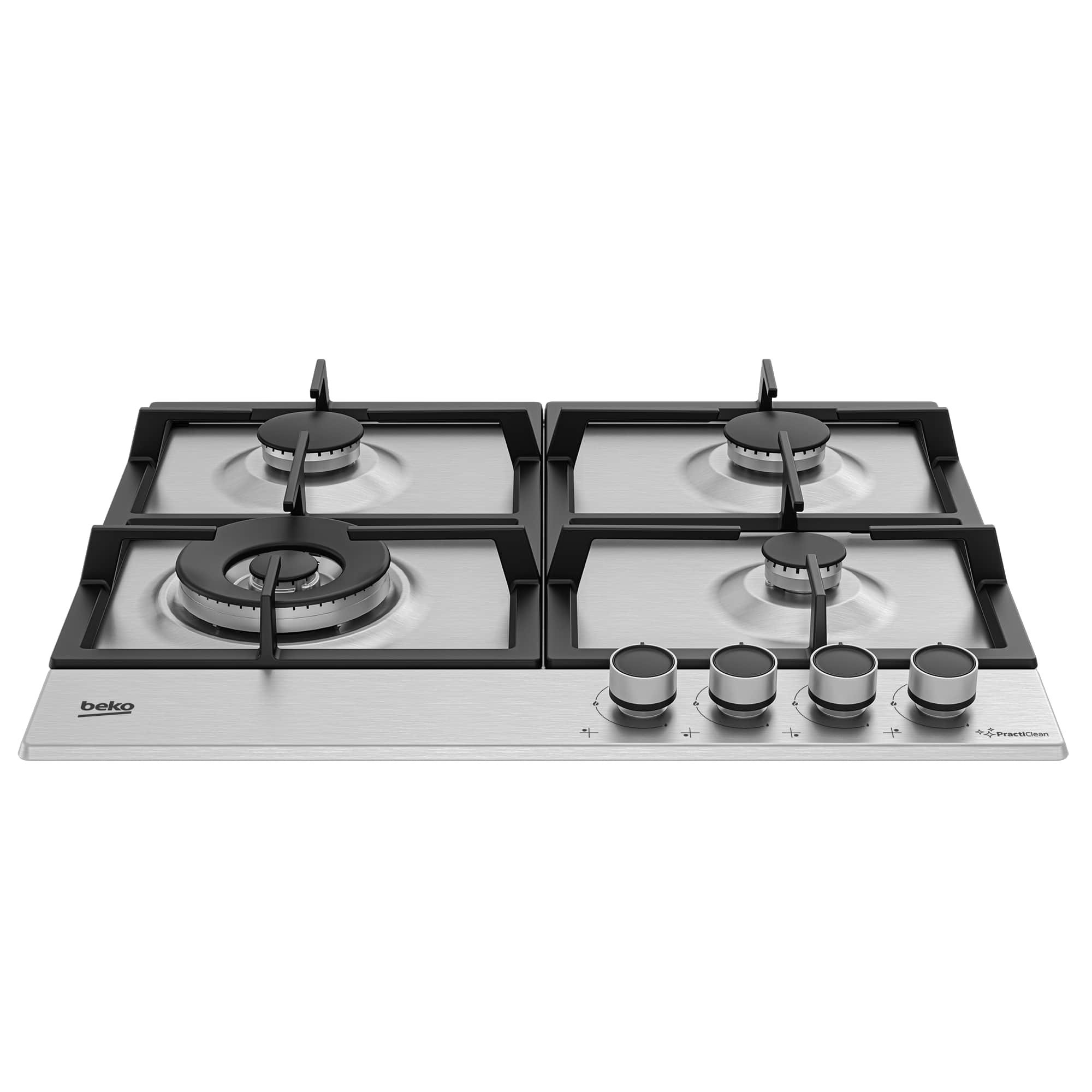 Beko HIAW64225SXE Piano Cottura a Gas 60CM 4 Fuochi con Griglie in Ghisa - immagine 3