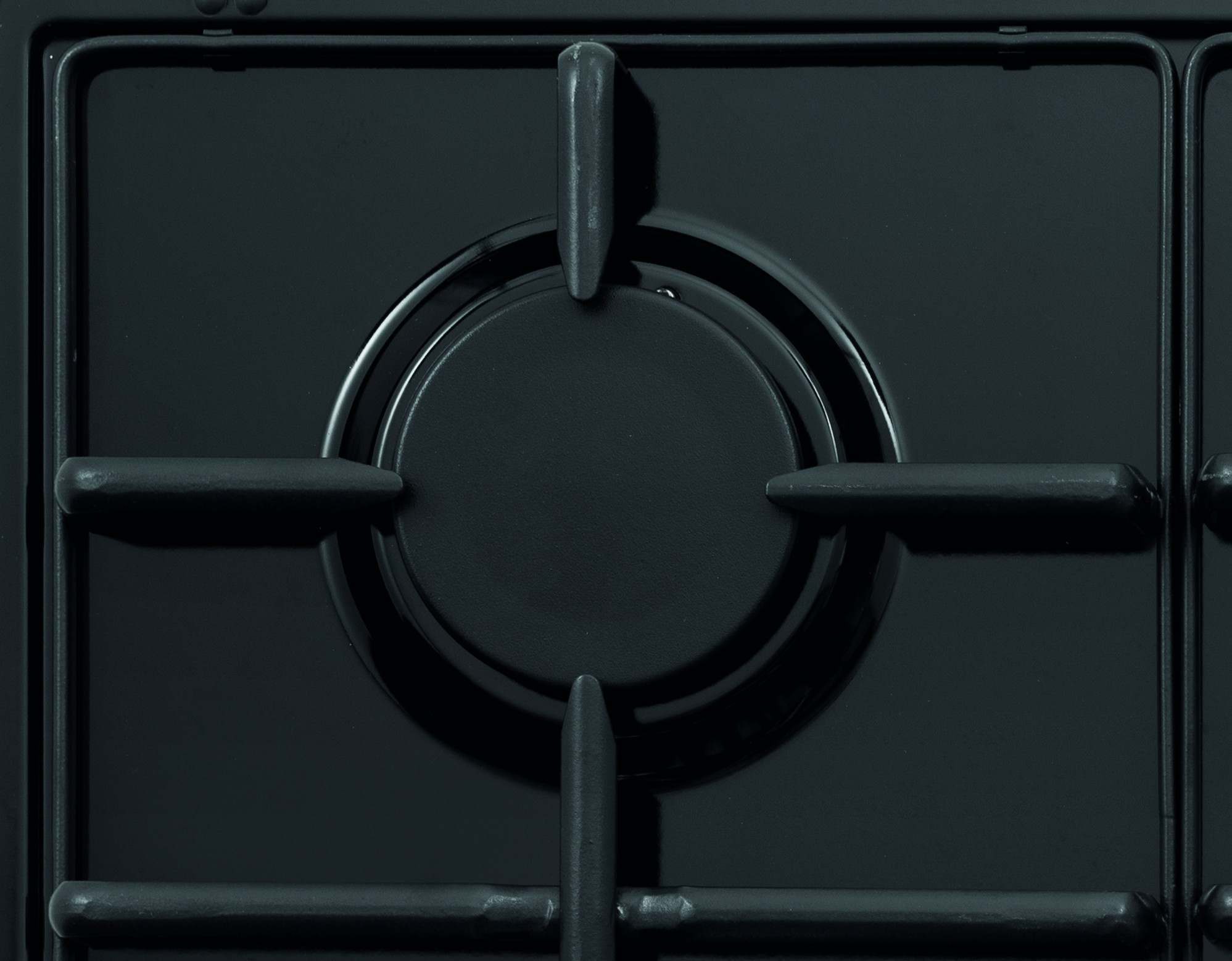 Glem DGP64N Nero Piano Cottura a Gas 60CM 4 Fuochi con Griglie Smaltate - immagine 2
