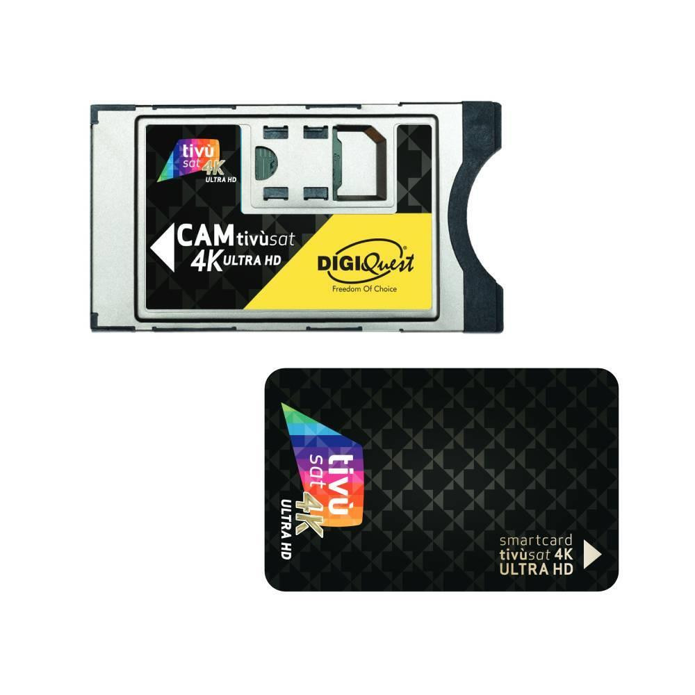 Digiquest CAM Tivusat 4K Ultra HD con Smartcard Tivusat Inclusa con 1 Mese DAZN - immagine 2