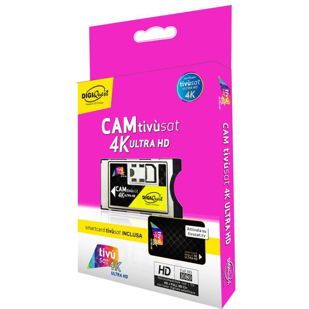Digiquest CAM Tivusat 4K Ultra HD con Smartcard Tivusat Inclusa con 1 Mese DAZN - immagine 3