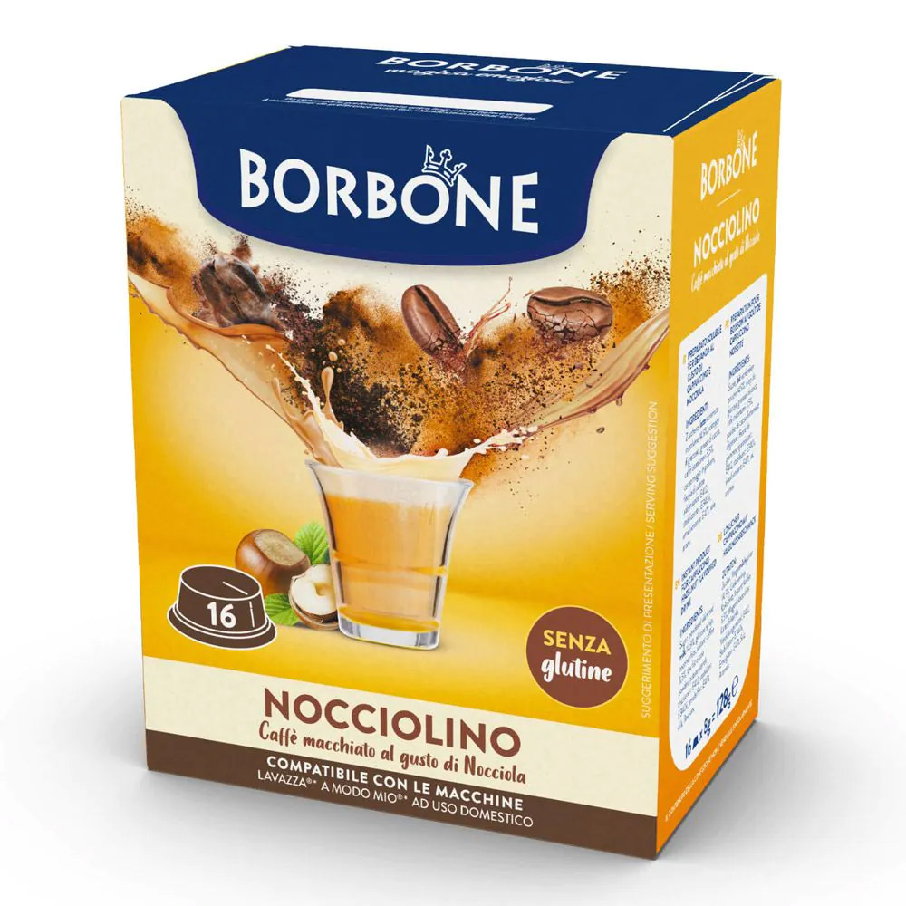 Caffe Borbone Nocciolino Confezione 16 Capsule Caffe Compatibili A Modo Mio - immagine 3