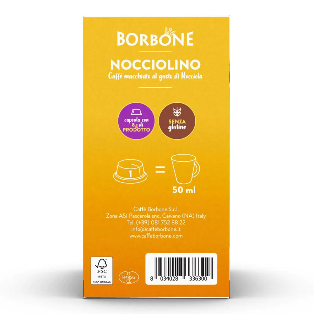 Caffe Borbone Nocciolino Confezione 16 Capsule Caffe Compatibili A Modo Mio - immagine 5