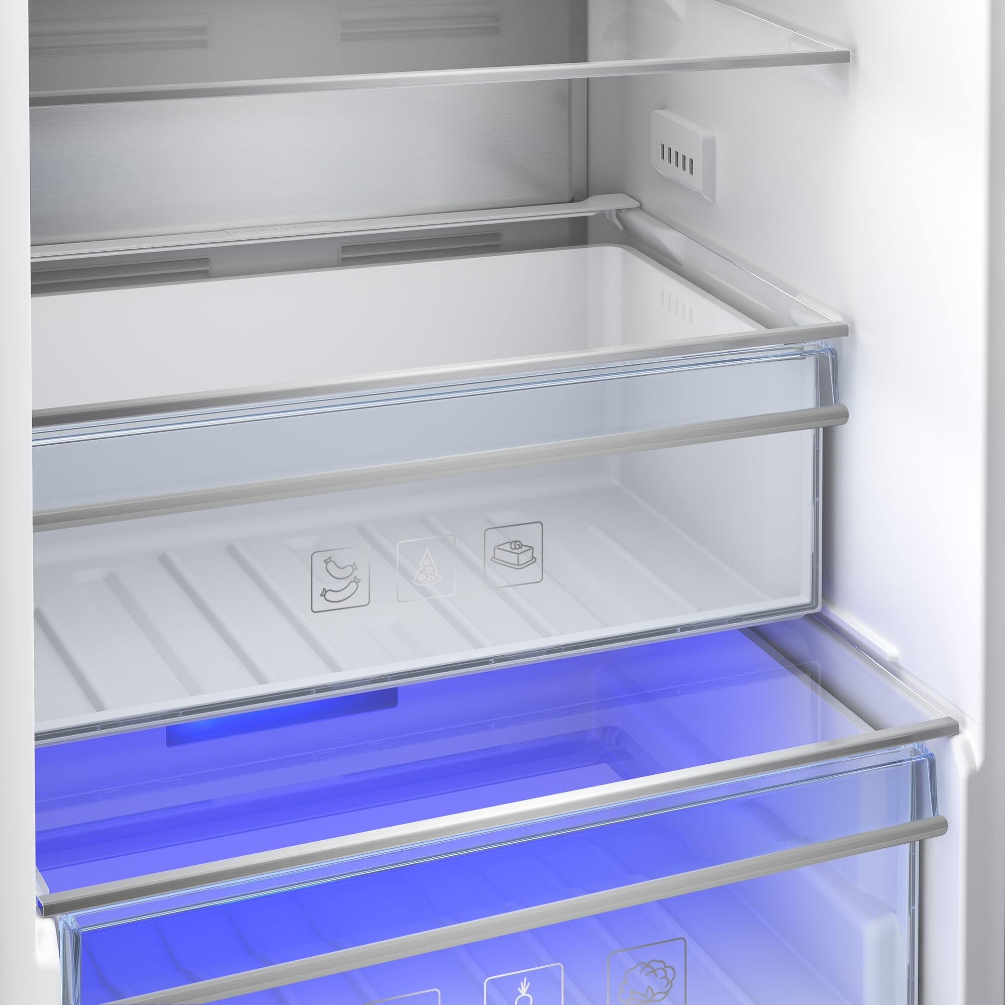 Beko BCNA306E4SN Frigorifero Combinato da Incasso 306LT Altezza 194CM 5 Ripiani - immagine 5