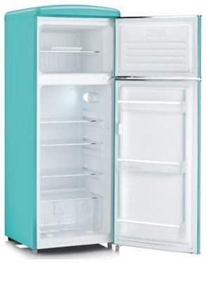 Severin RKG8934 Turchese Frigorifero Doppia Porta 206 Litri Statico Stile Retro - immagine 2