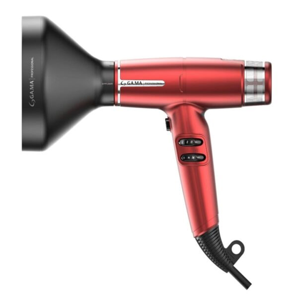 Gama IQ Lite Rosso Asciugacapelli 1600W con 2 Bocchette e Diffusore - immagine 4