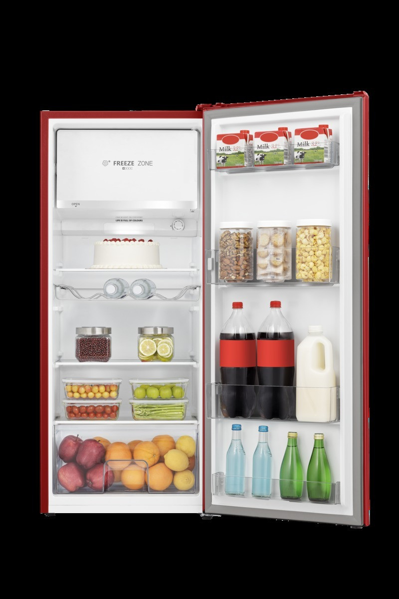 Hisense RR220D4ERE Rosso Frigorifero Monoporta 165 Litri Statico - immagine 5