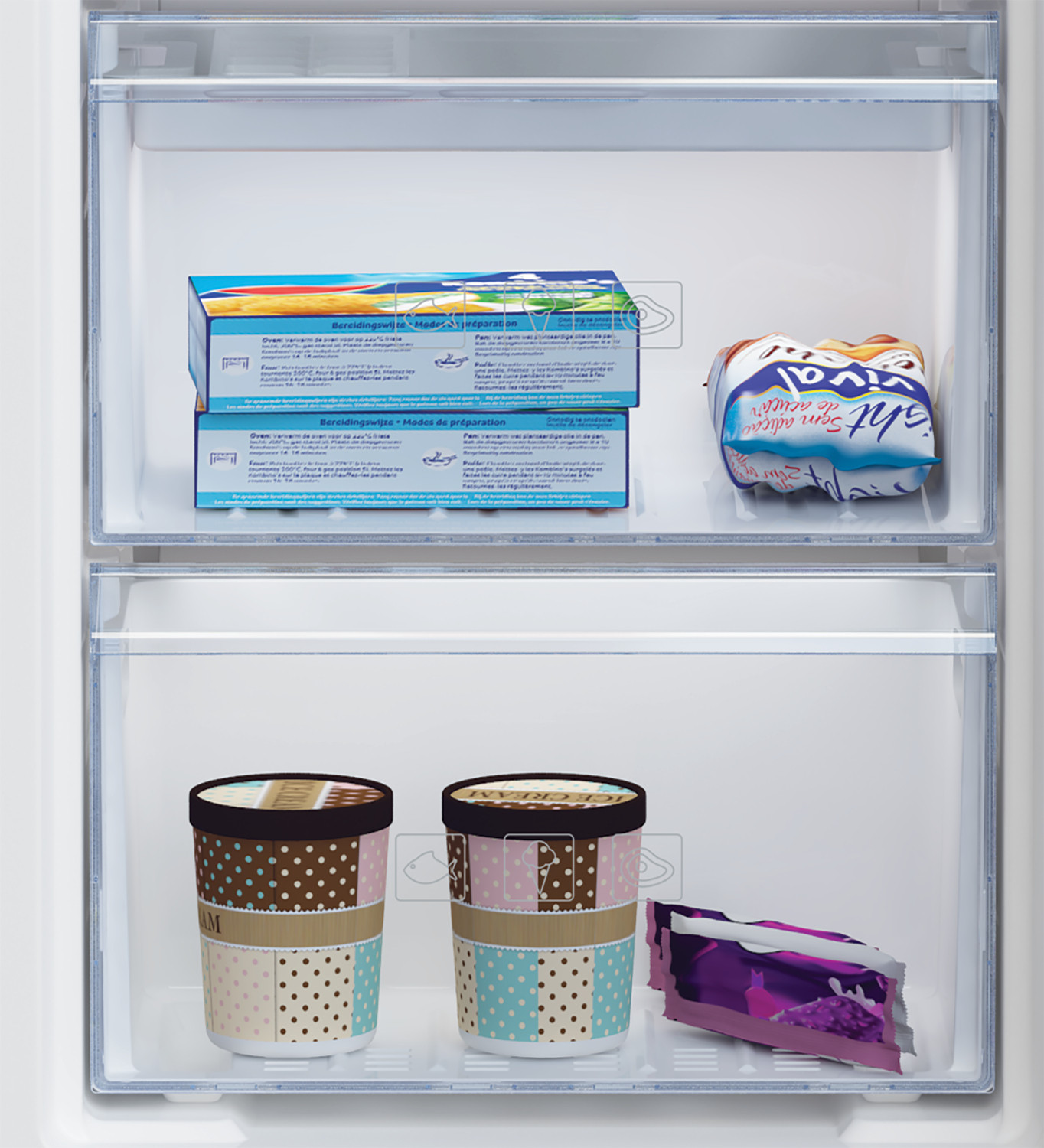 Beko RFNM200T40WN Congelatore Verticale 200 Litri Nofrost 5 Cassetti - immagine 6