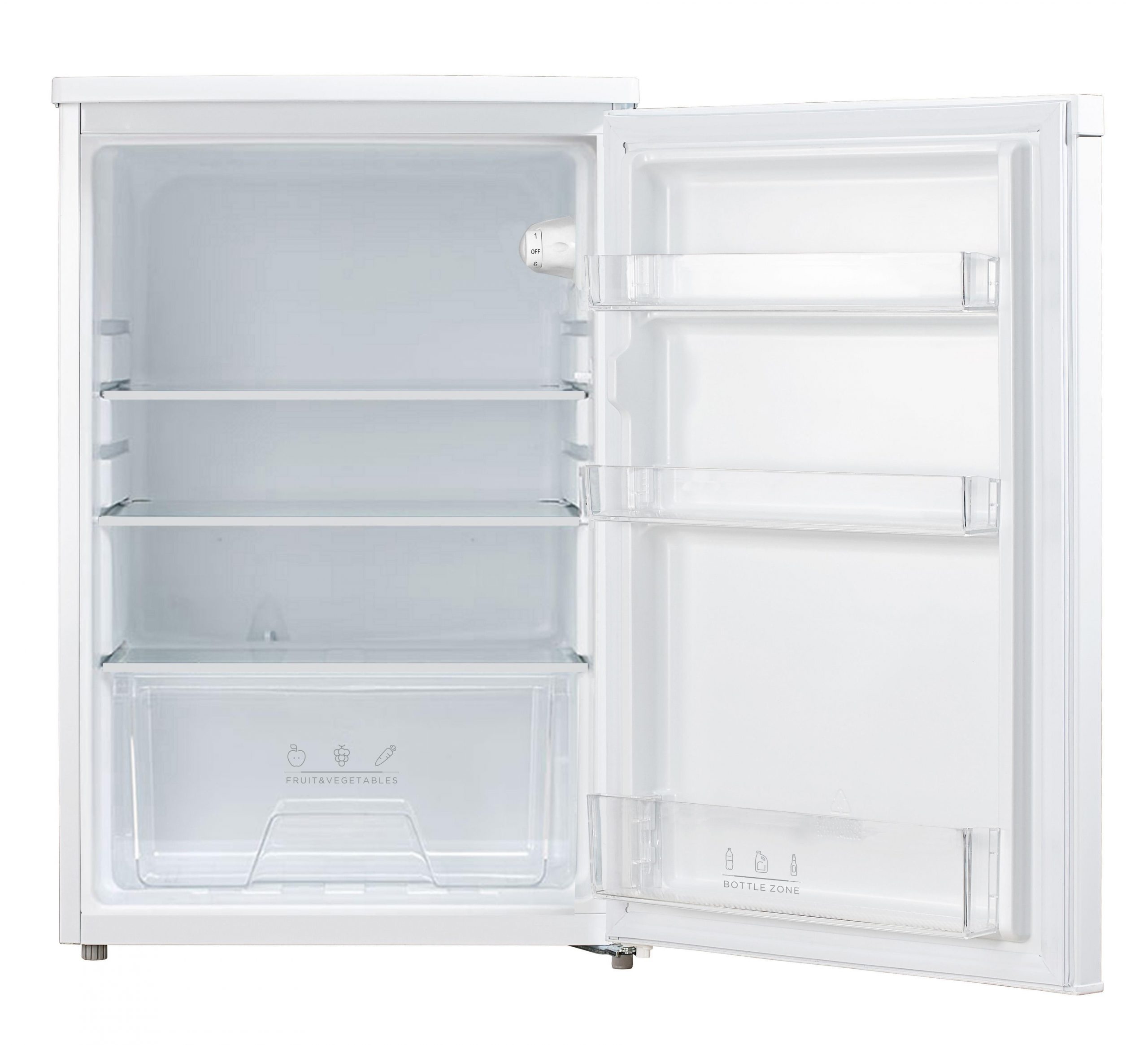 Ocean OCT173WE2 Frigorifero da Tavolo 131 Litri Alto 84.5CM con 3 Ripiani Bianco - immagine 2