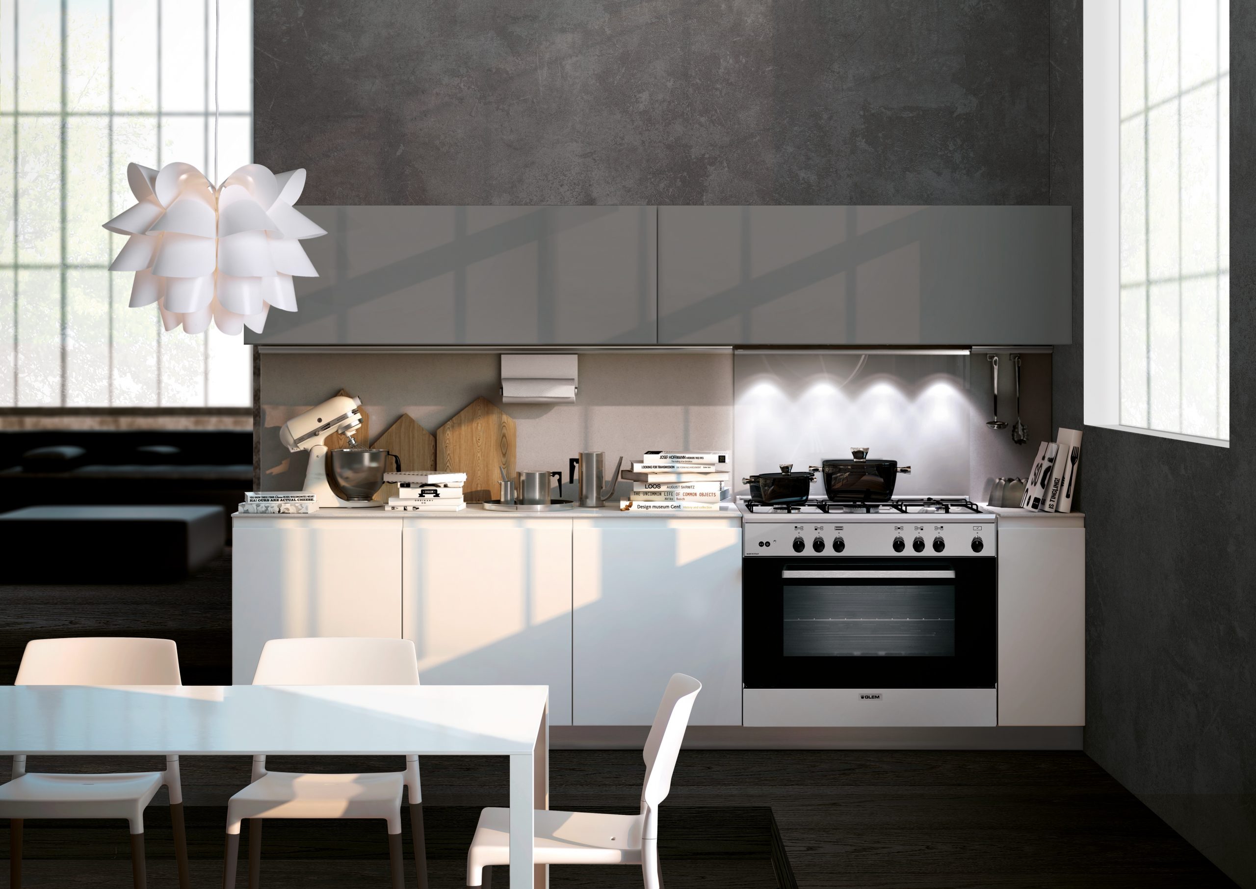 Glem A855GI Inox Alpha Cucina 80CM 4 Fuochi a Gas 1 Tripla Corona Forno a Gas - immagine 3