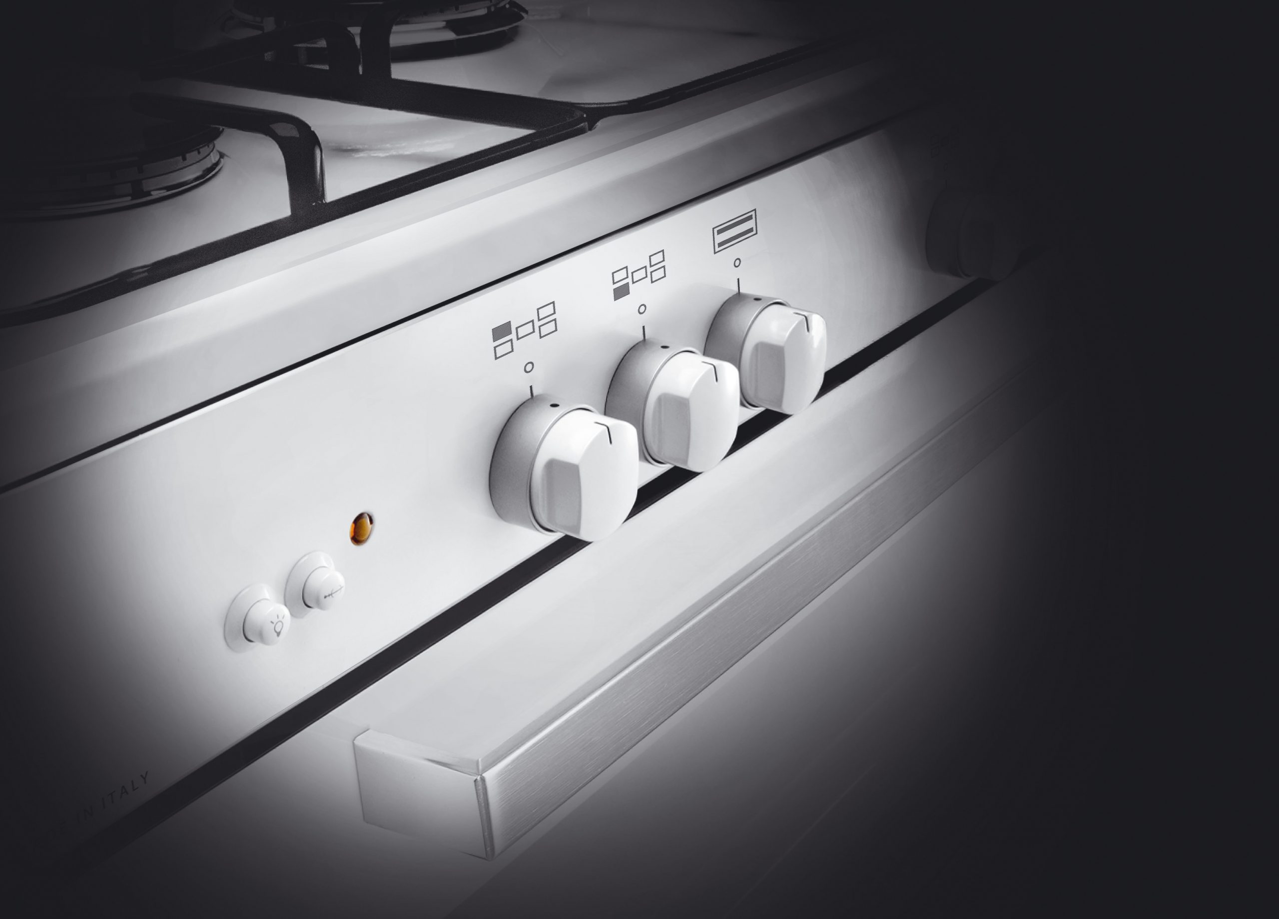 Glem AS854GX Bianco Alpha Cucina 80CM 4 Fuochi a Gas Forno a Gas - immagine 4
