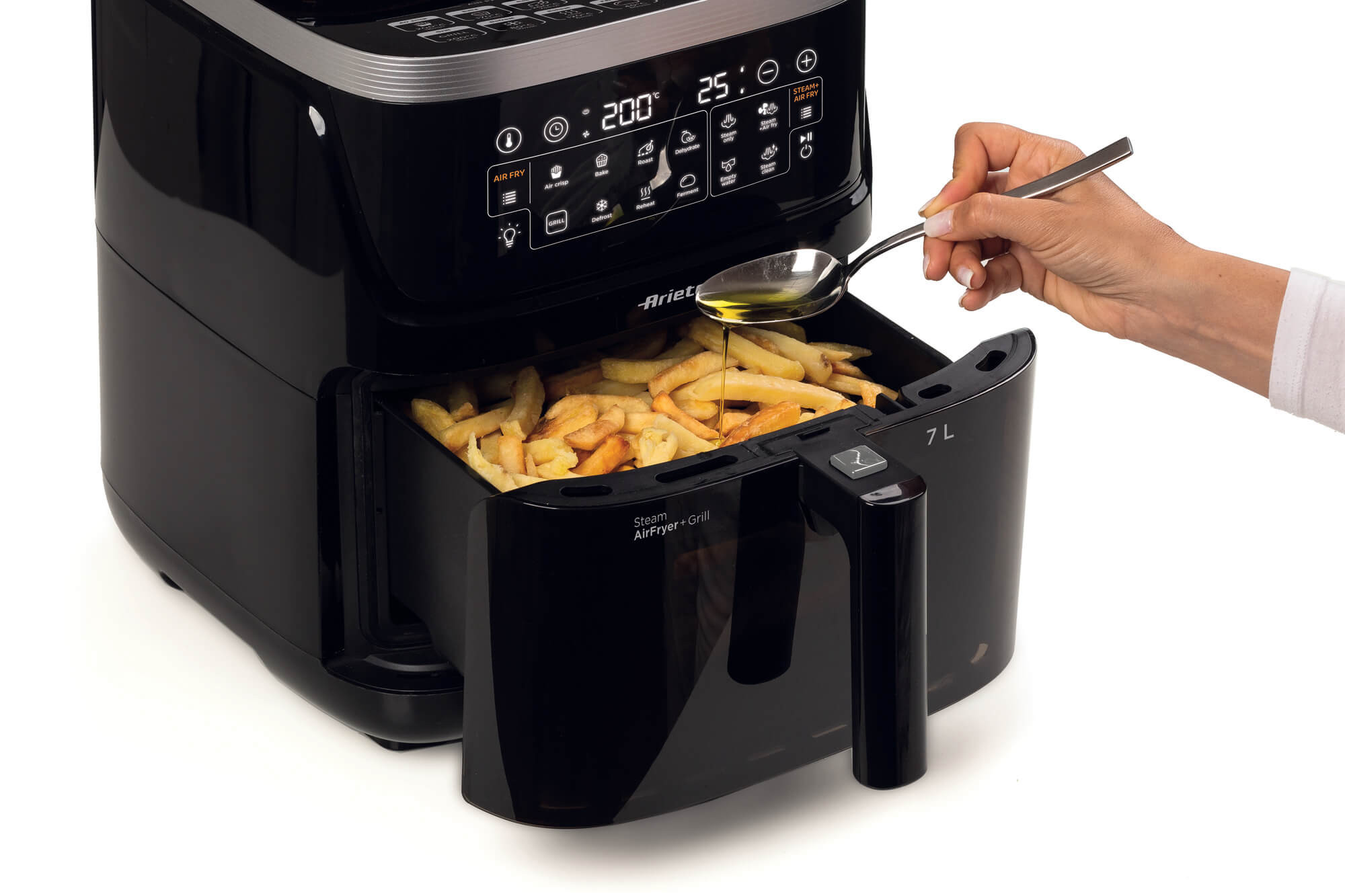 Ariete Friggitrice ad Aria Con Funzione Vapore e Grill 1700w Capacita 7 Litri - immagine 4