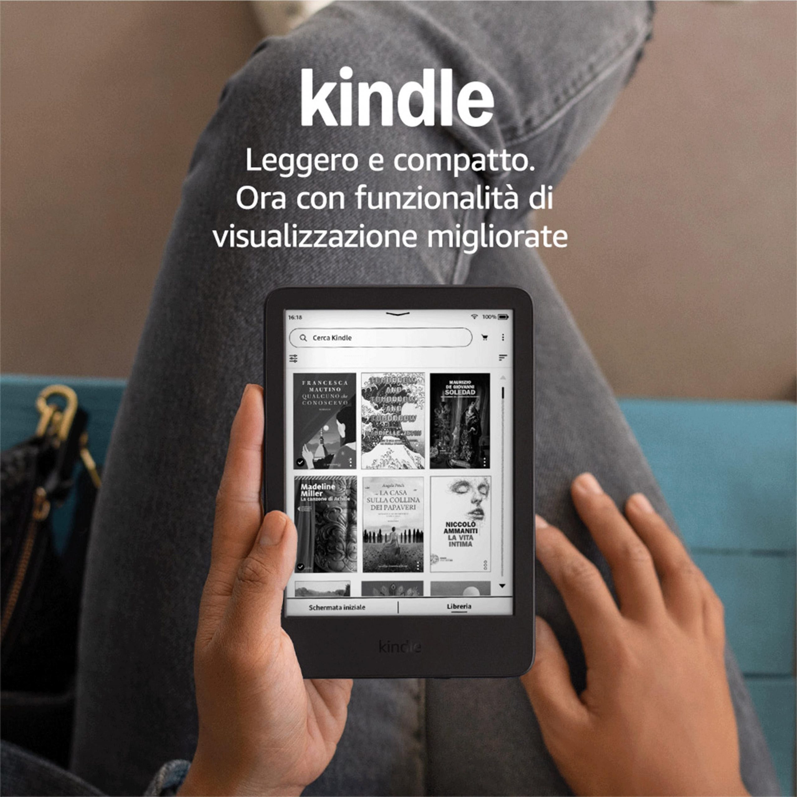 Kindle 2024 Ebook 6 Pollici Touch 16GB Wi-Fi con Pubblicita - immagine 2
