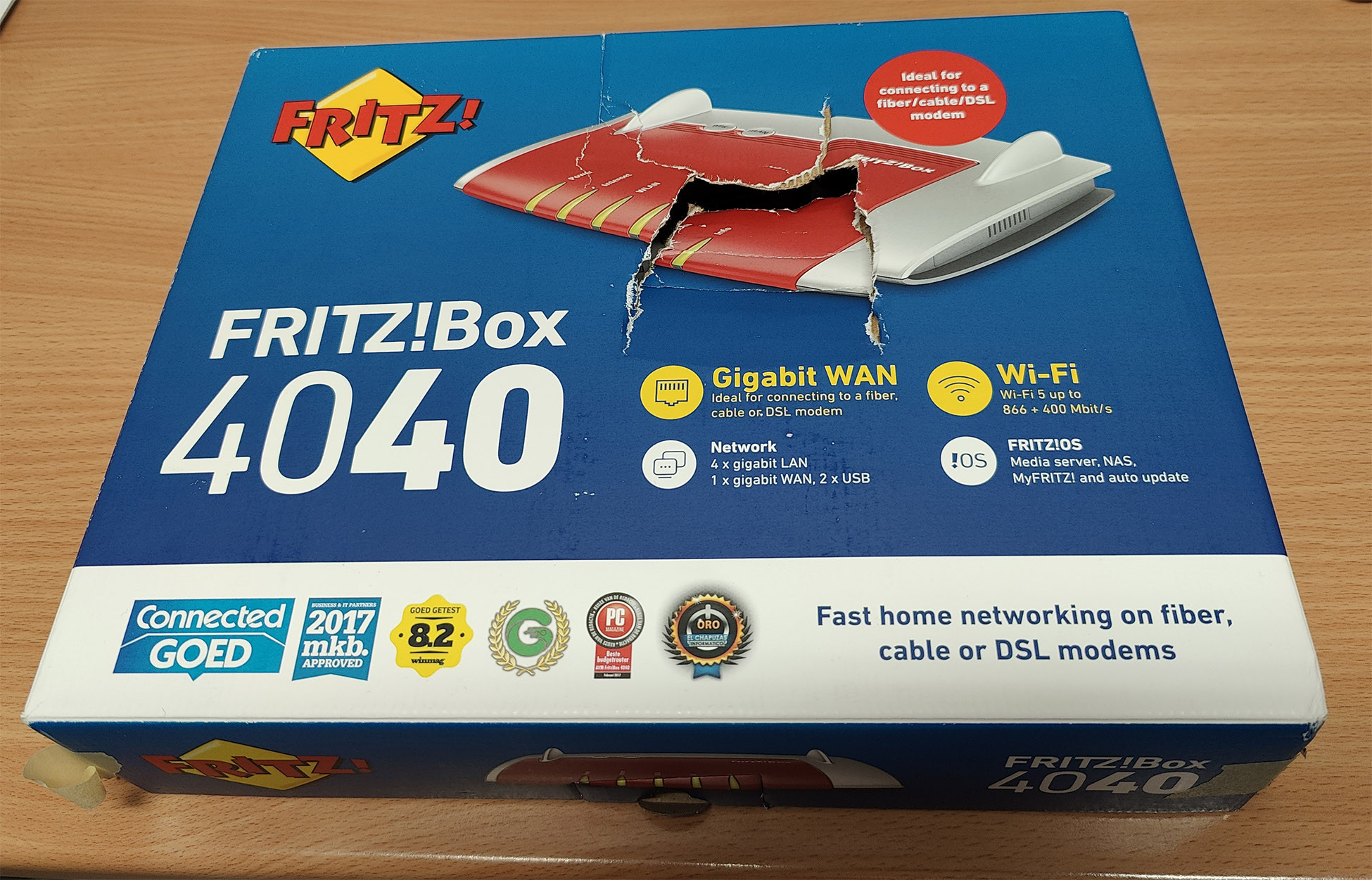 AVM Fritz Box 4040 Router Wi-Fi Dual Band AC1200 - immagine 3
