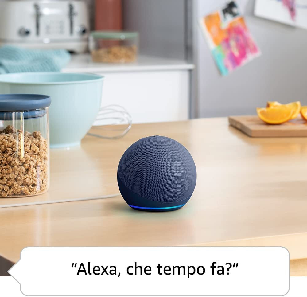 Echo Dot 5 Gen Blue Altoparlante Intelligente con Alexa Wi-Fi e Bluetooth - immagine 4
